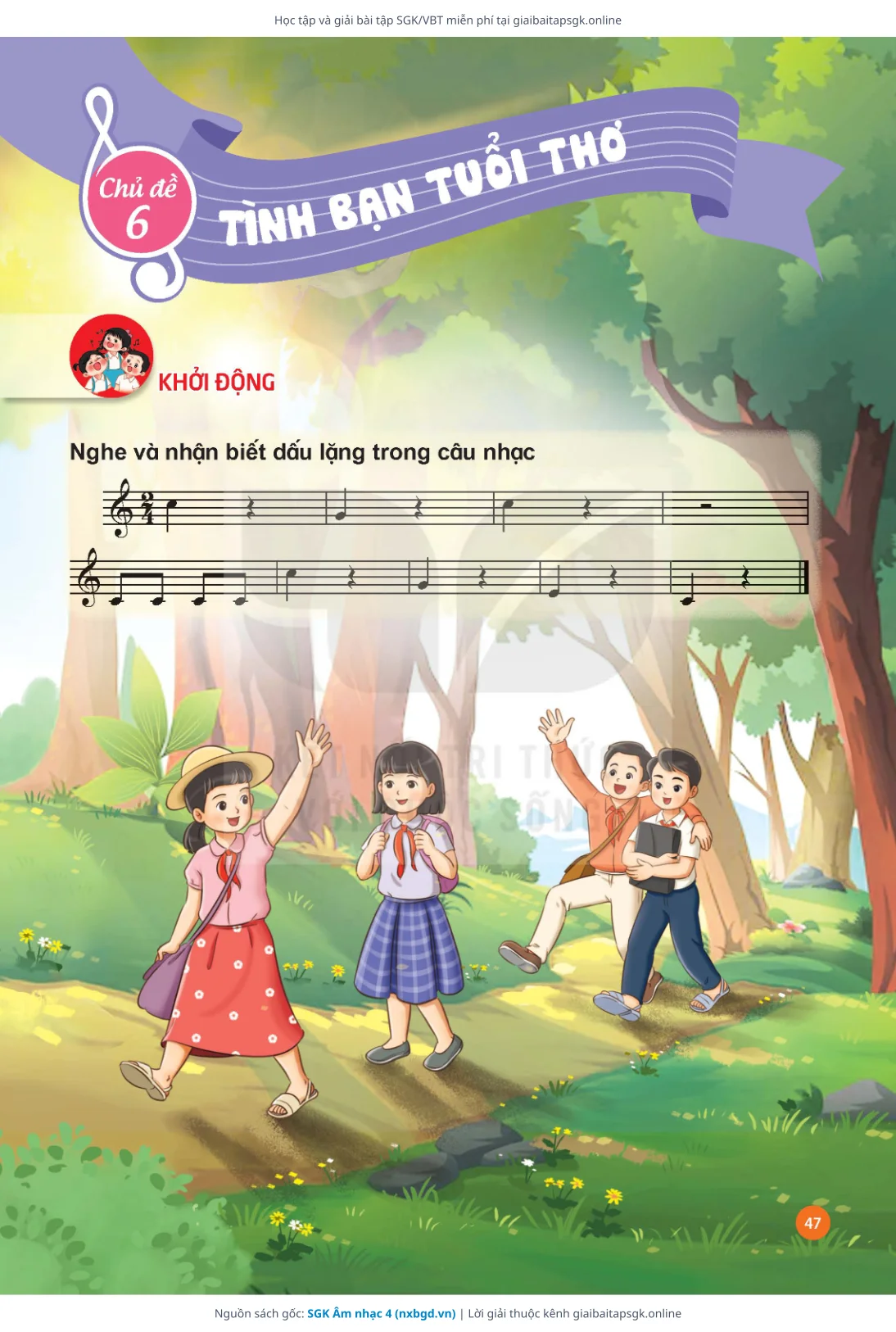 Trang 48 sách giáo khoa SGK Âm nhạc 4 thu nhỏ