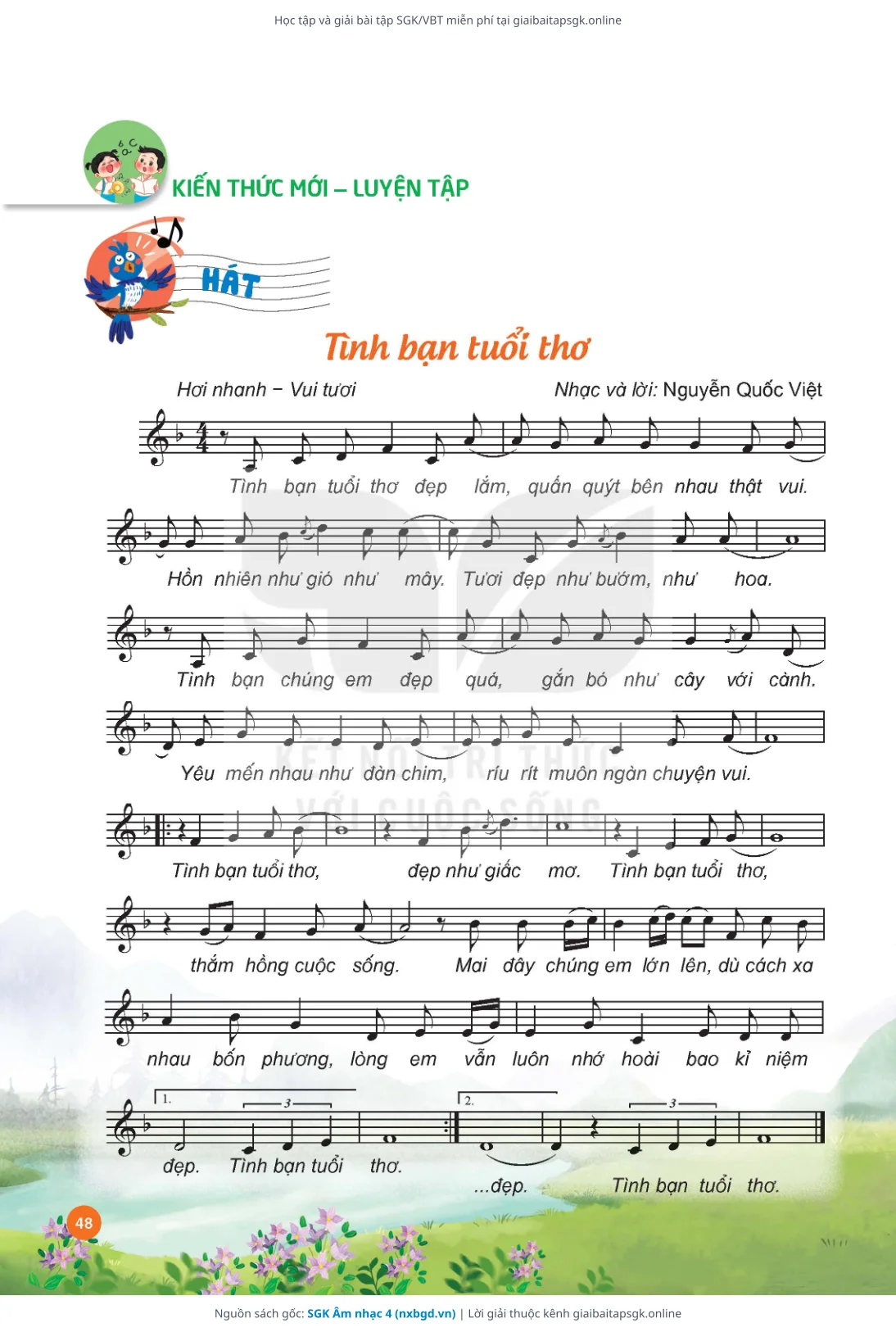 Trang 49 sách giáo khoa SGK Âm nhạc 4 thu nhỏ