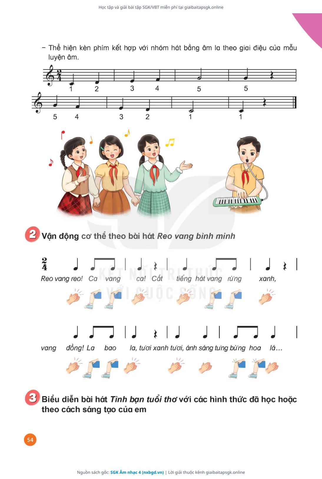 Trang 55 sách giáo khoa SGK Âm nhạc 4 thu nhỏ