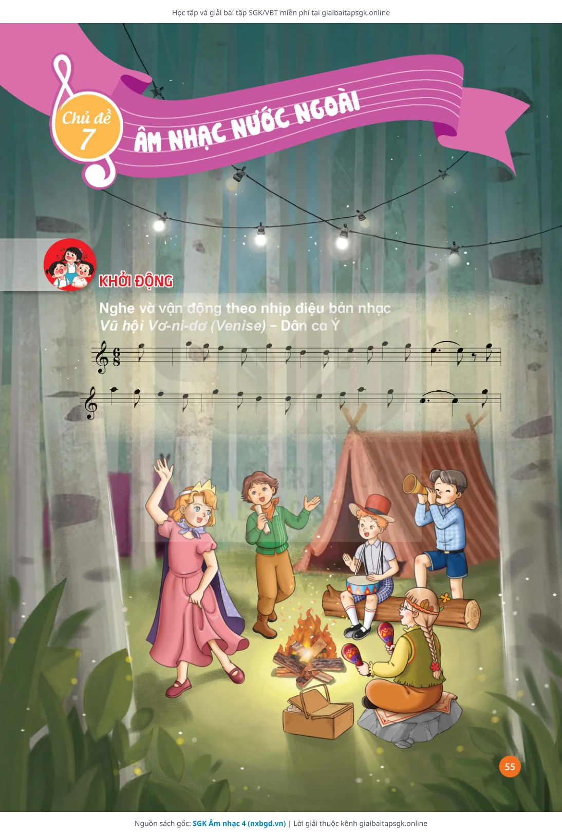 Trang 56 sách giáo khoa SGK Âm nhạc 4 thu nhỏ