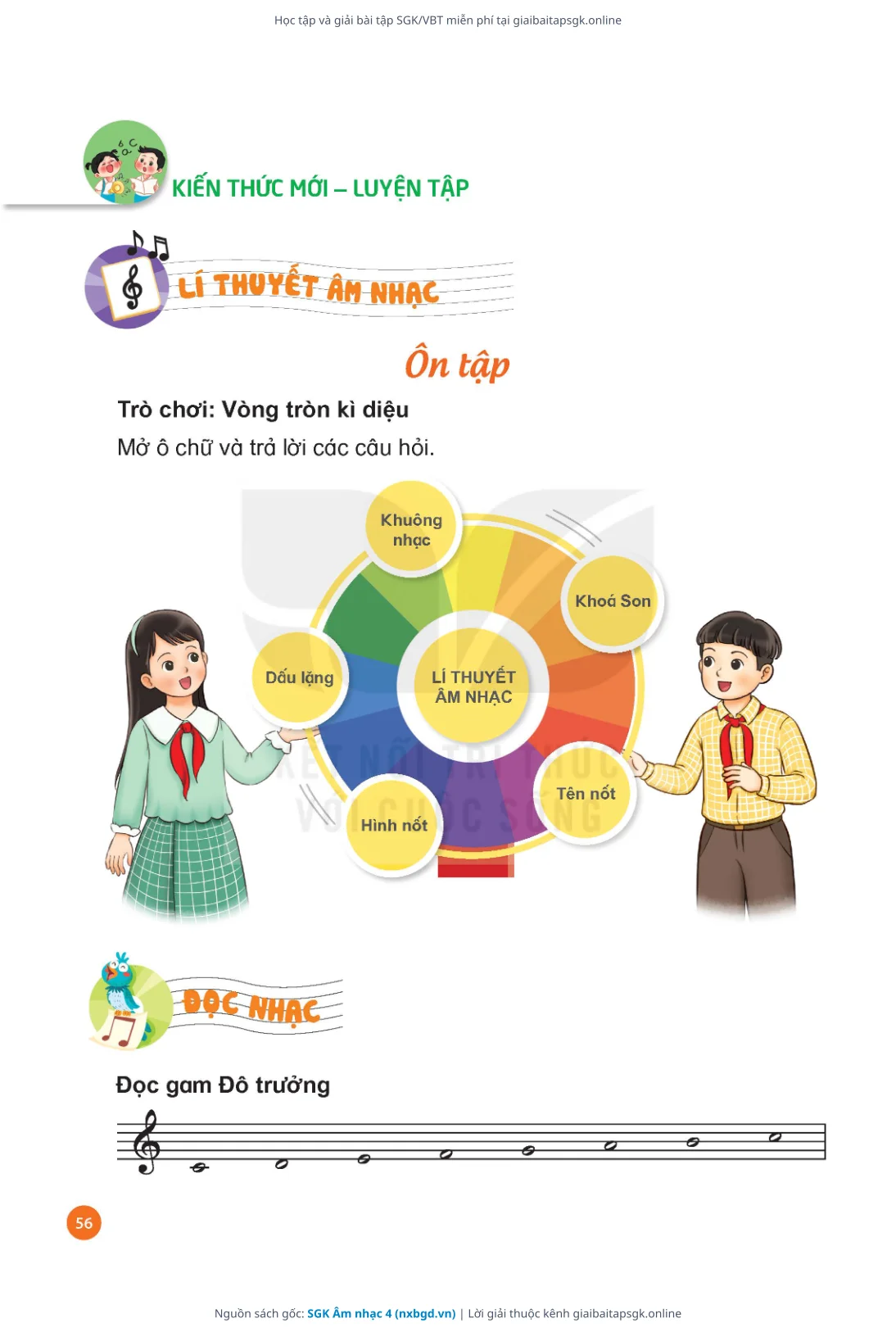 Trang 57 sách giáo khoa SGK Âm nhạc 4 thu nhỏ