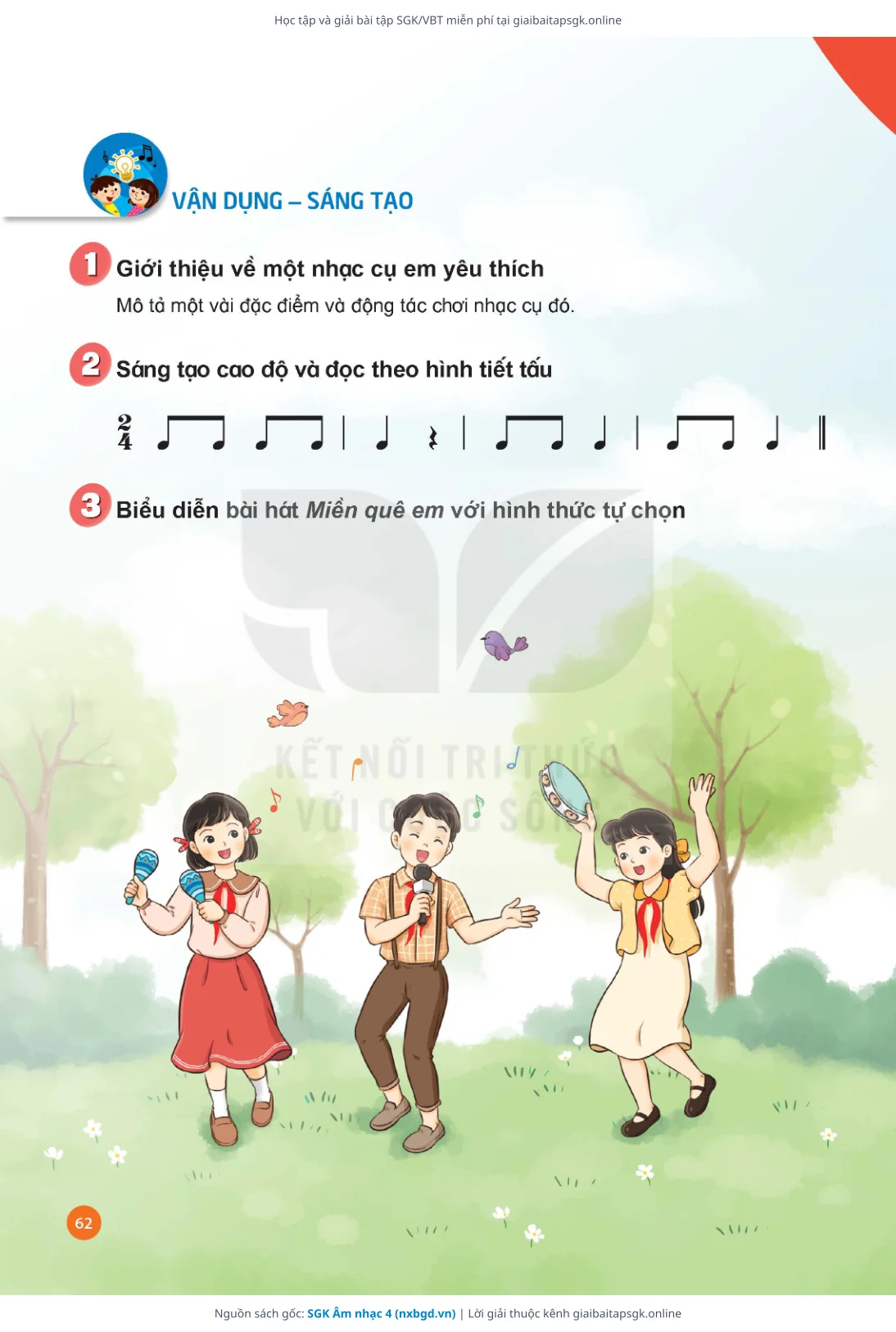 Trang 63 sách giáo khoa SGK Âm nhạc 4 thu nhỏ