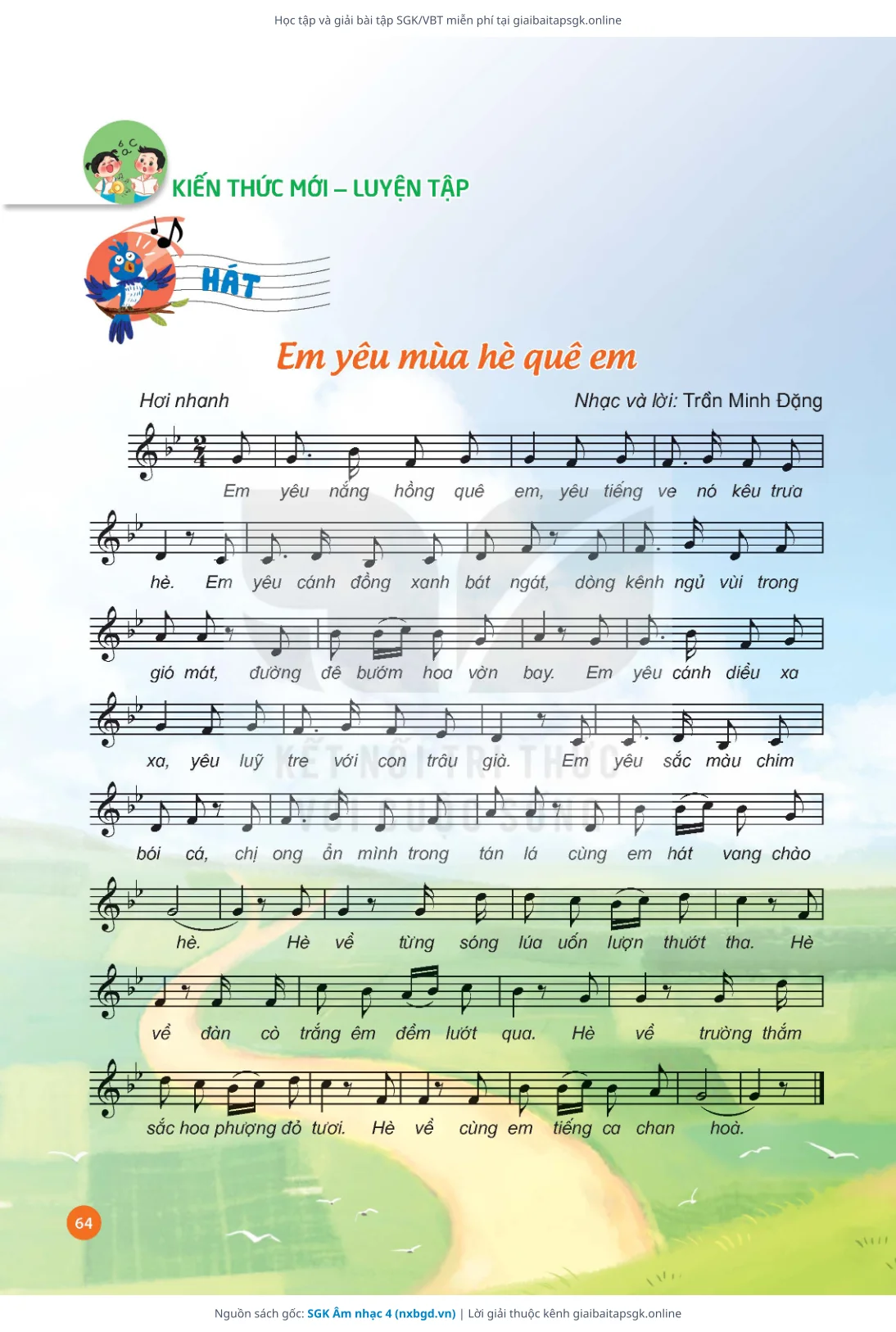 Trang 65 sách giáo khoa SGK Âm nhạc 4 thu nhỏ