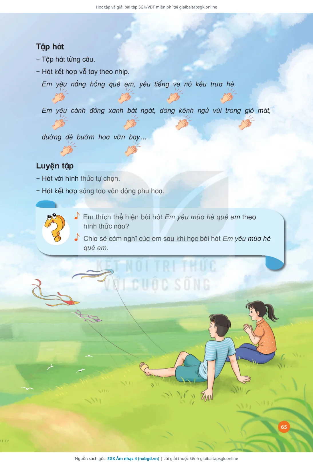 Trang 66 sách giáo khoa SGK Âm nhạc 4 thu nhỏ