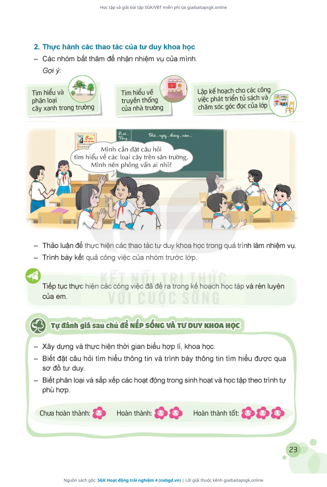 Trang 24 sách giáo khoa SGK Hoạt động trải nghiệm 4 thu nhỏ
