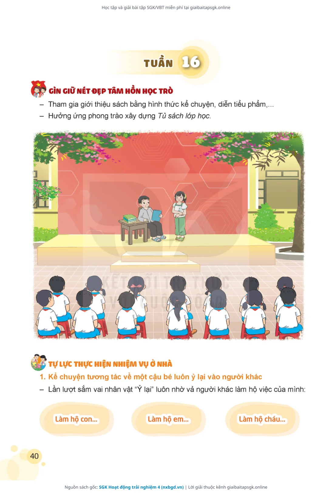 Trang 41 sách giáo khoa SGK Hoạt động trải nghiệm 4 thu nhỏ