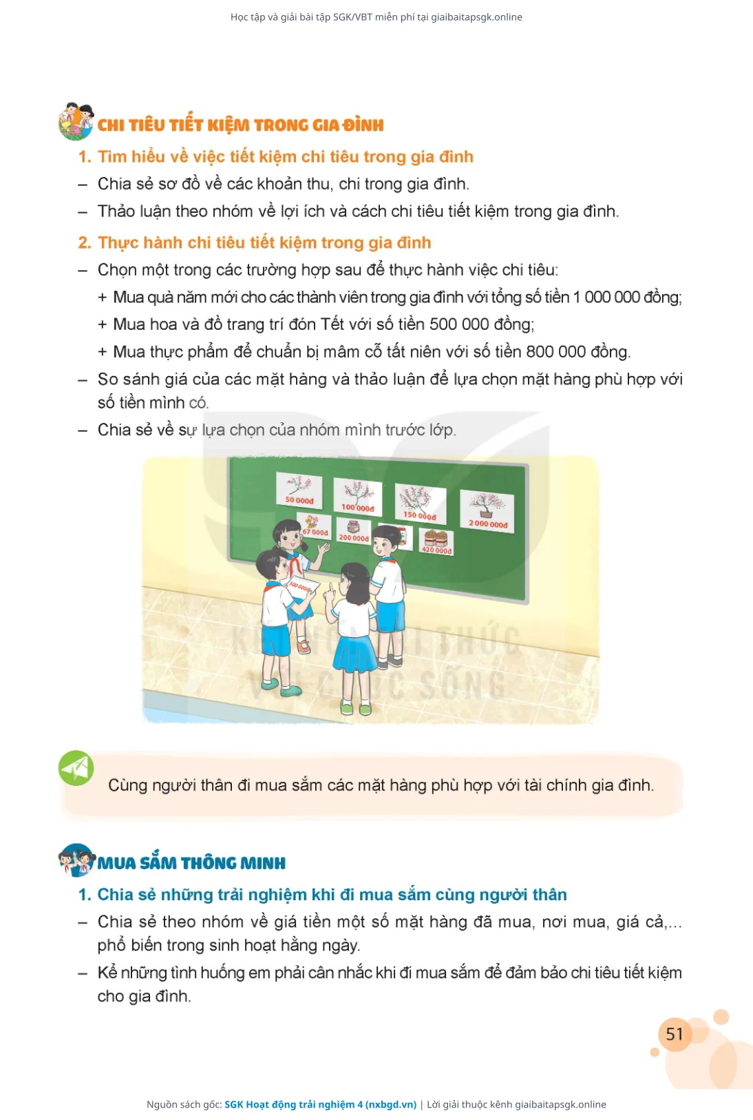 Trang 52 sách giáo khoa SGK Hoạt động trải nghiệm 4 thu nhỏ