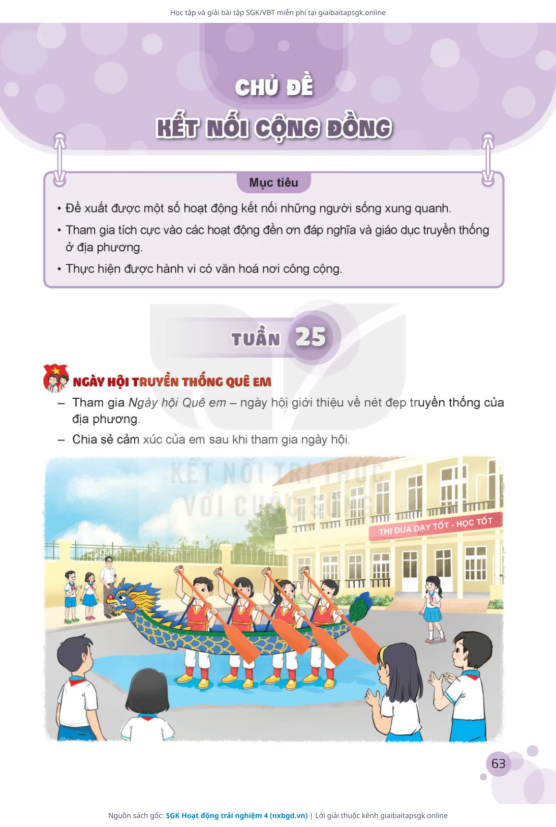 Trang 64 sách giáo khoa SGK Hoạt động trải nghiệm 4 thu nhỏ