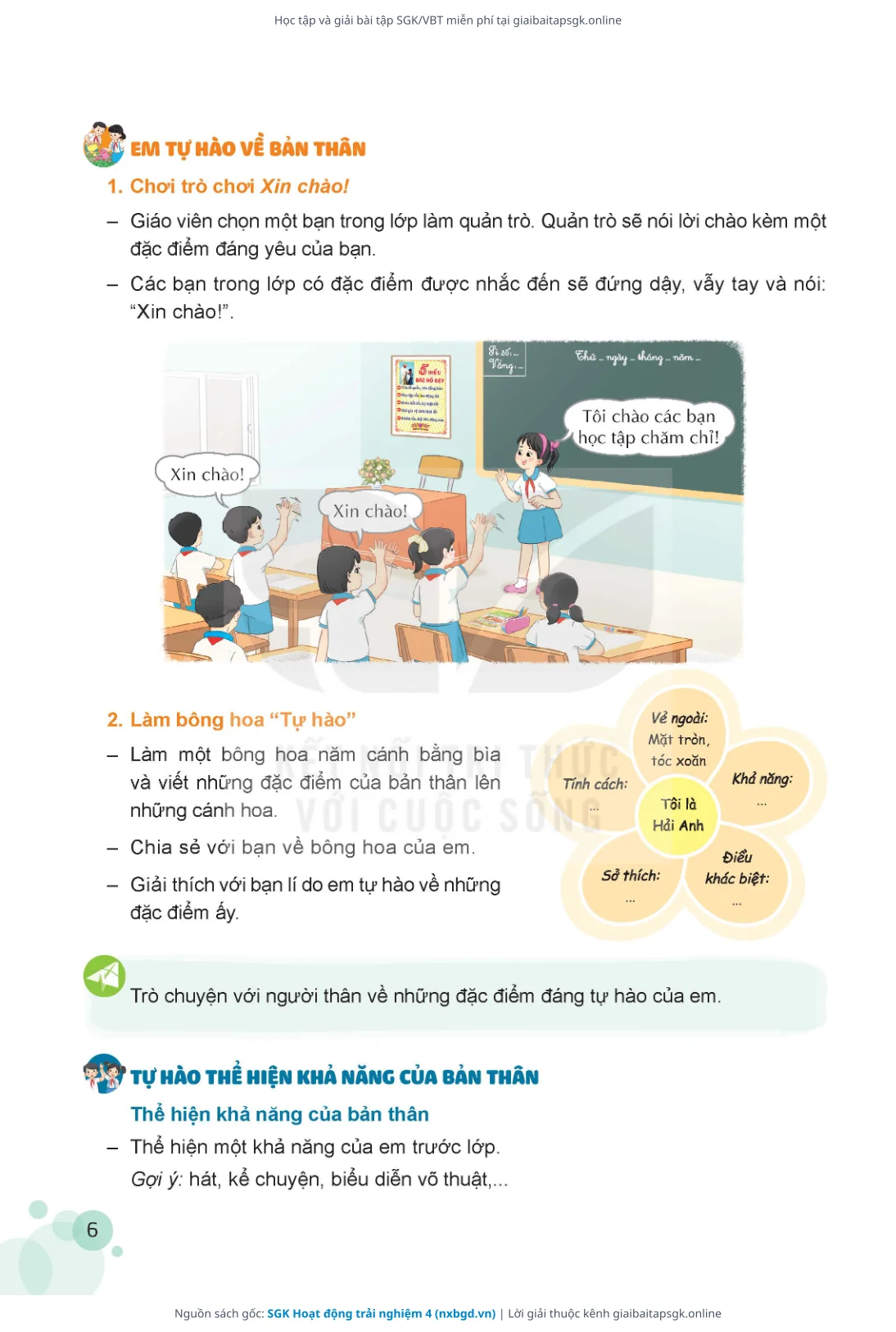 Trang 7 sách giáo khoa SGK Hoạt động trải nghiệm 4 thu nhỏ