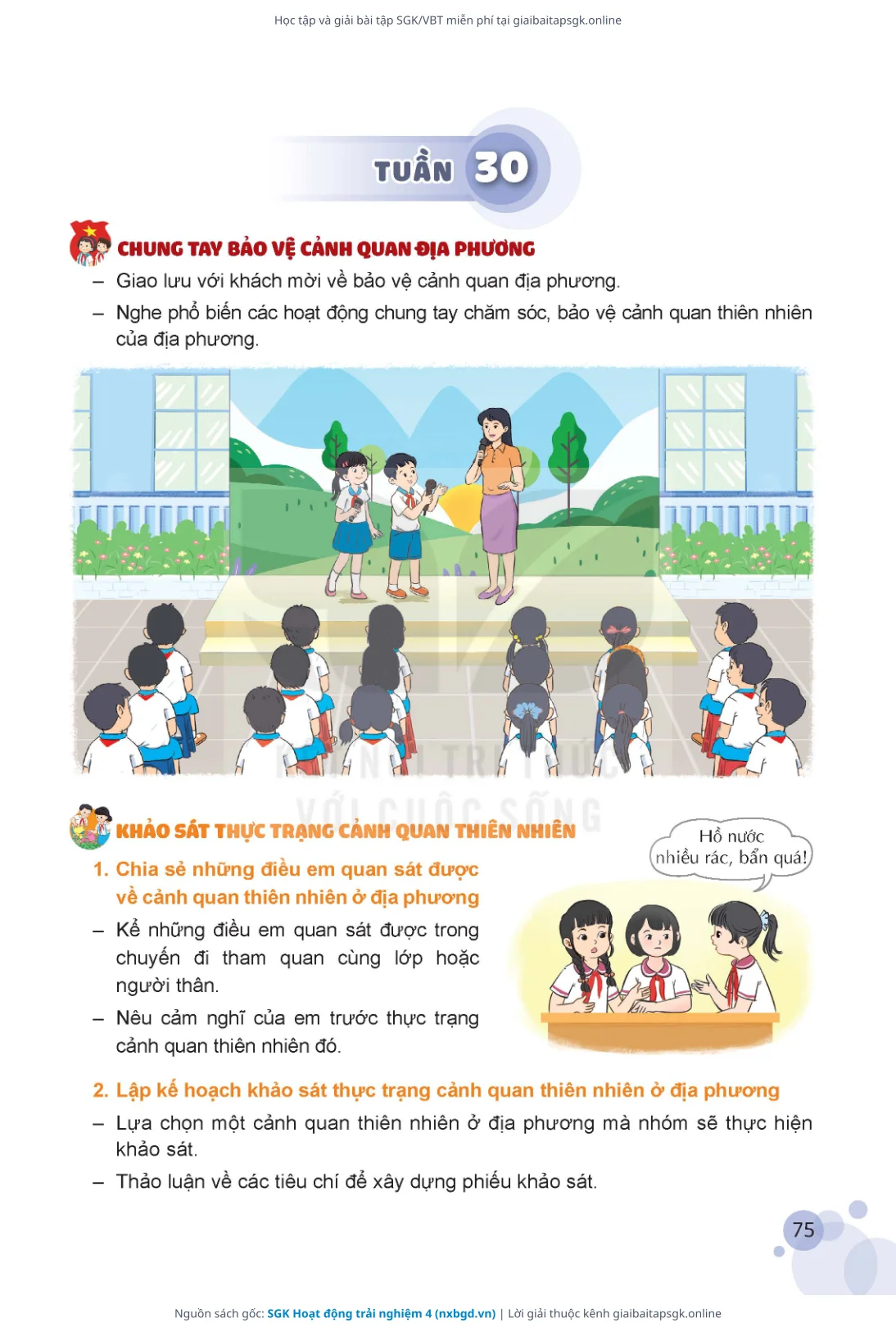 Trang 76 sách giáo khoa SGK Hoạt động trải nghiệm 4 thu nhỏ