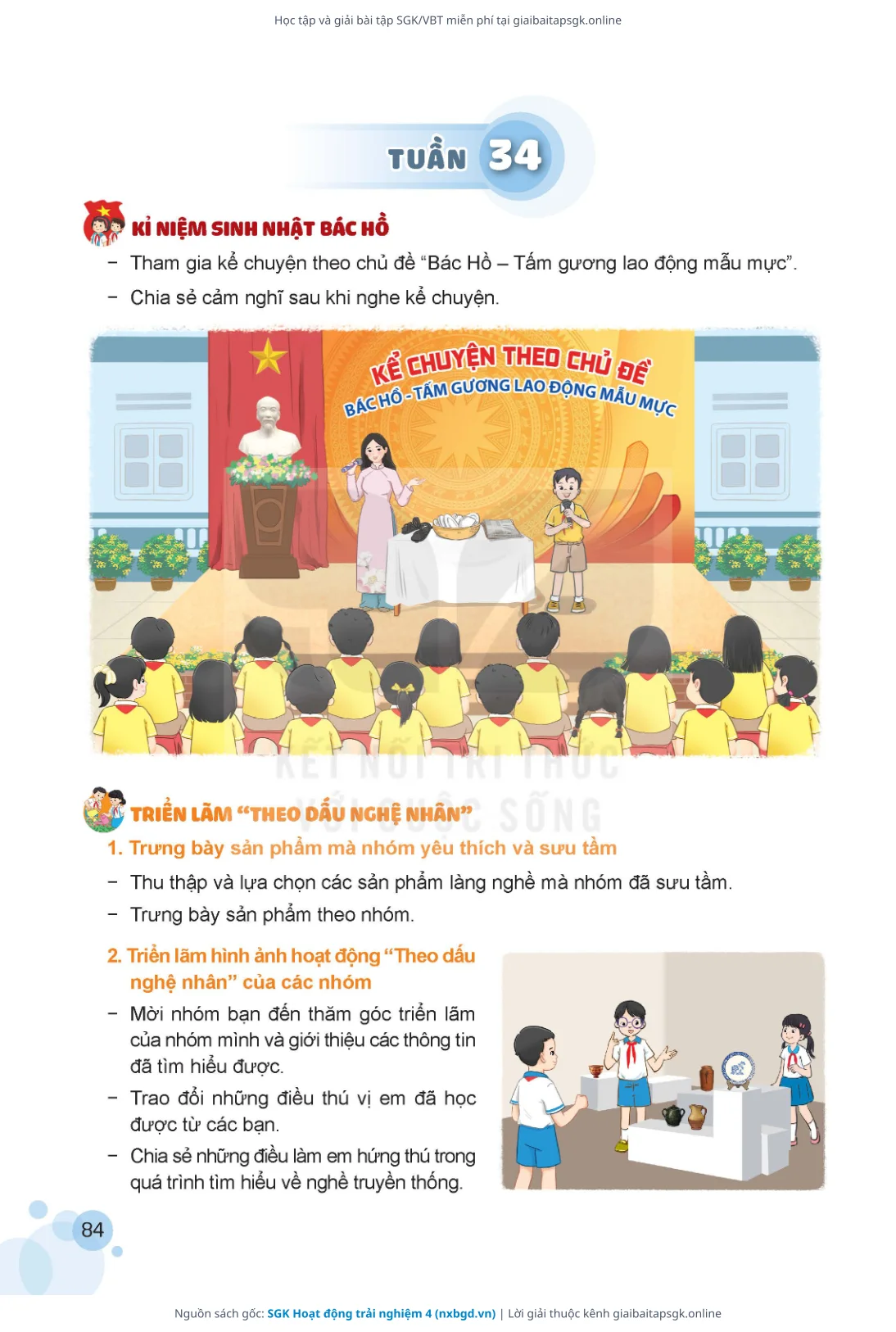 Trang 85 sách giáo khoa SGK Hoạt động trải nghiệm 4 thu nhỏ