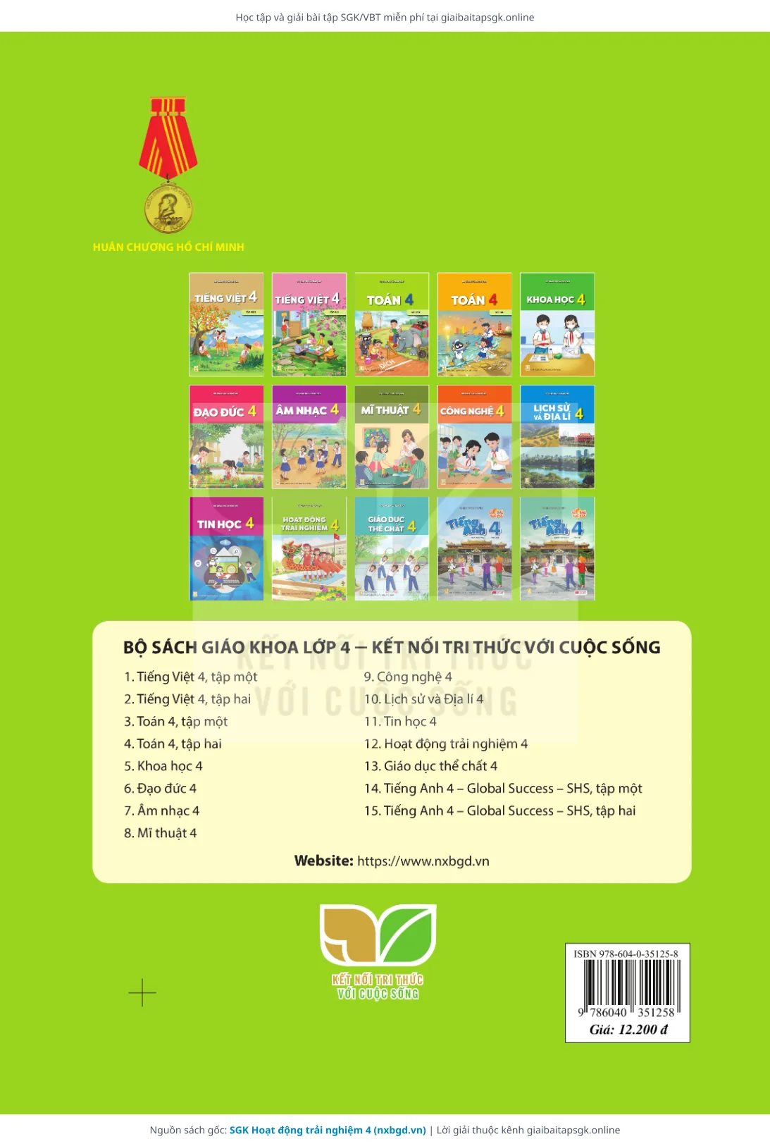Trang 94 sách giáo khoa SGK Hoạt động trải nghiệm 4 thu nhỏ
