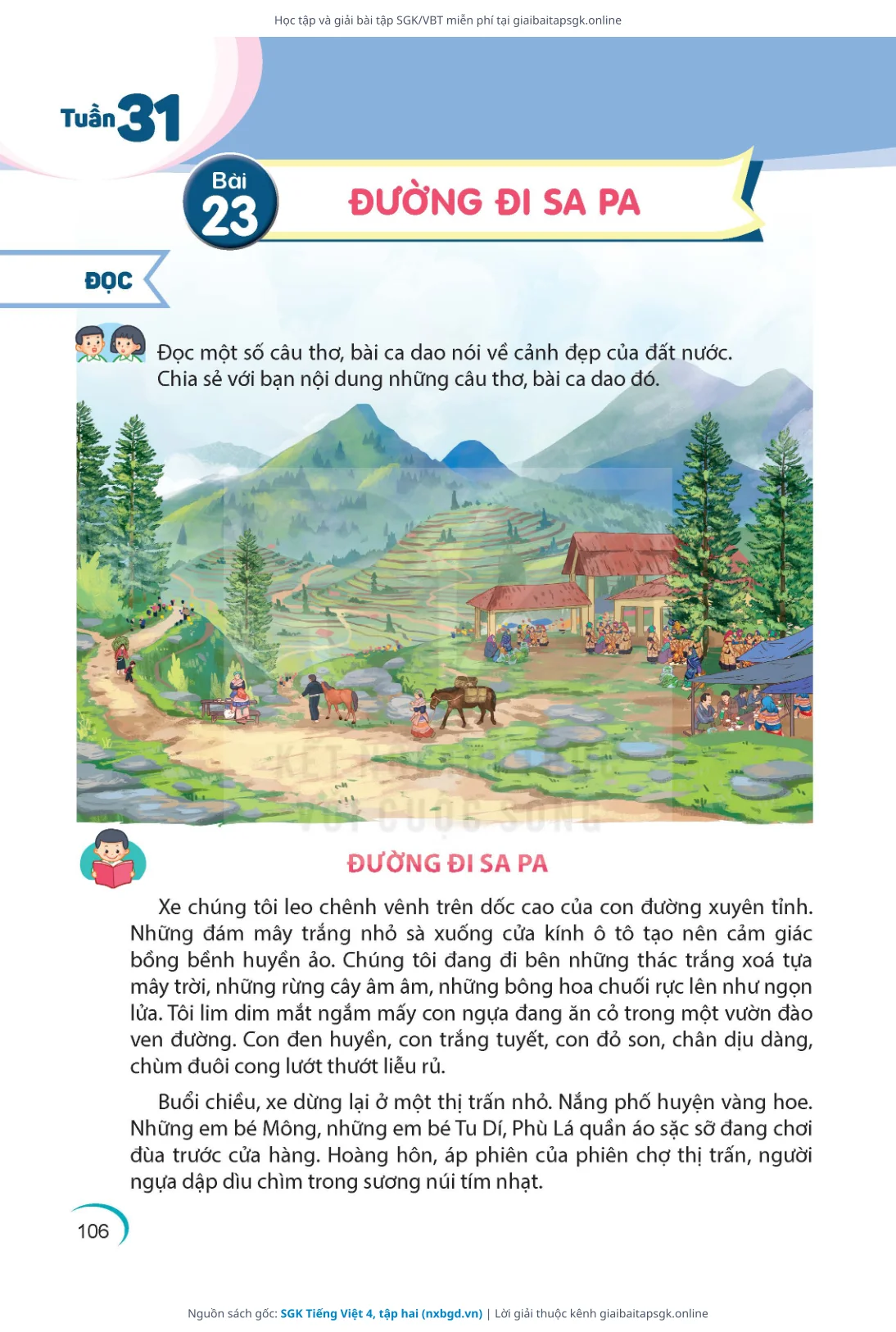 Trang 107 sách giáo khoa SGK Tiếng Việt 4, tập hai thu nhỏ