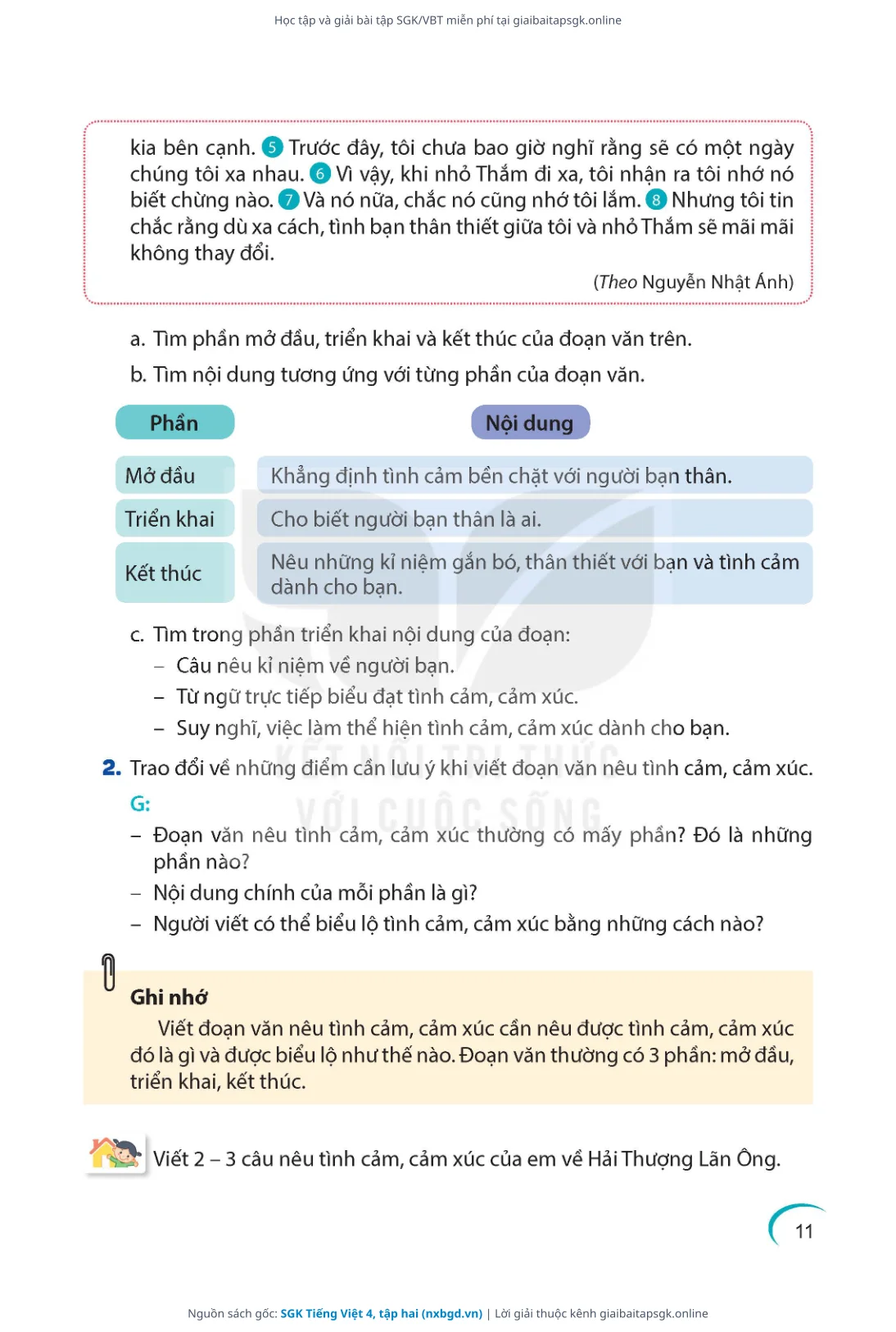 Trang 12 sách giáo khoa SGK Tiếng Việt 4, tập hai thu nhỏ