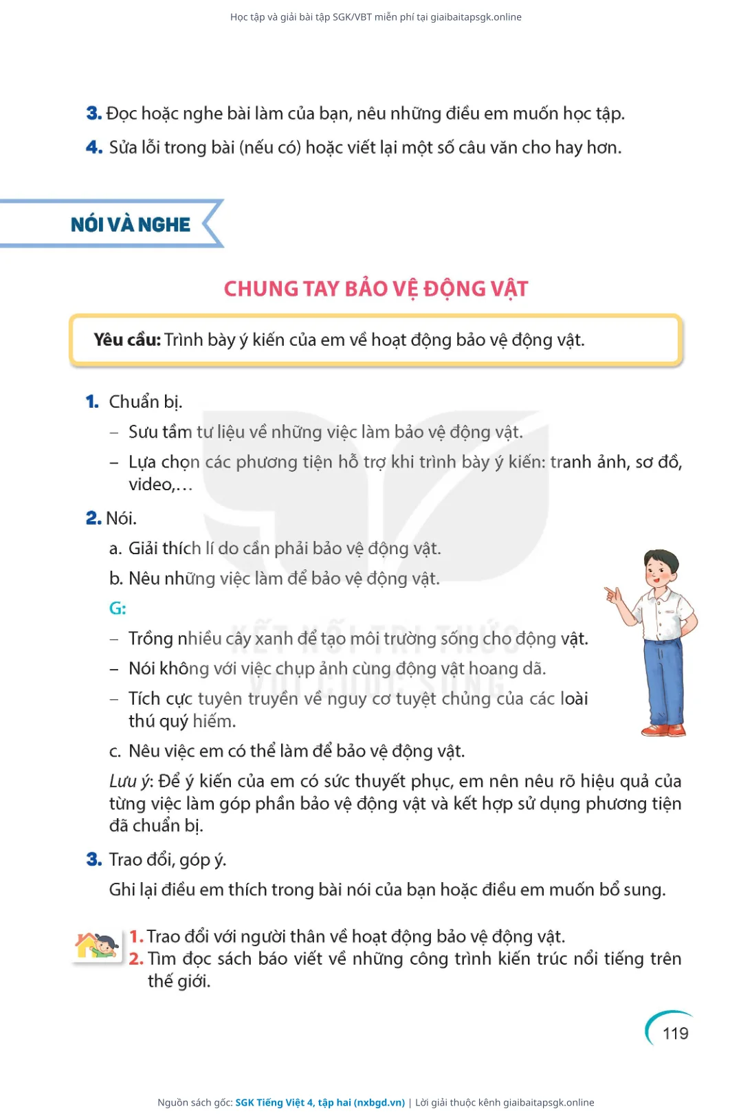 Trang 120 sách giáo khoa SGK Tiếng Việt 4, tập hai thu nhỏ