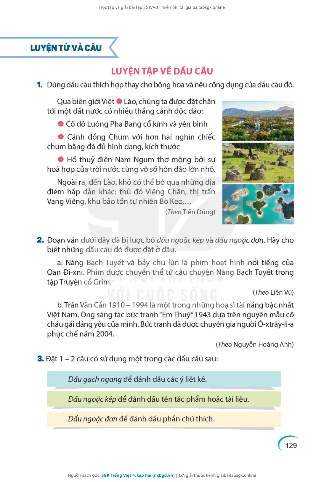 Trang 130 sách giáo khoa SGK Tiếng Việt 4, tập hai thu nhỏ