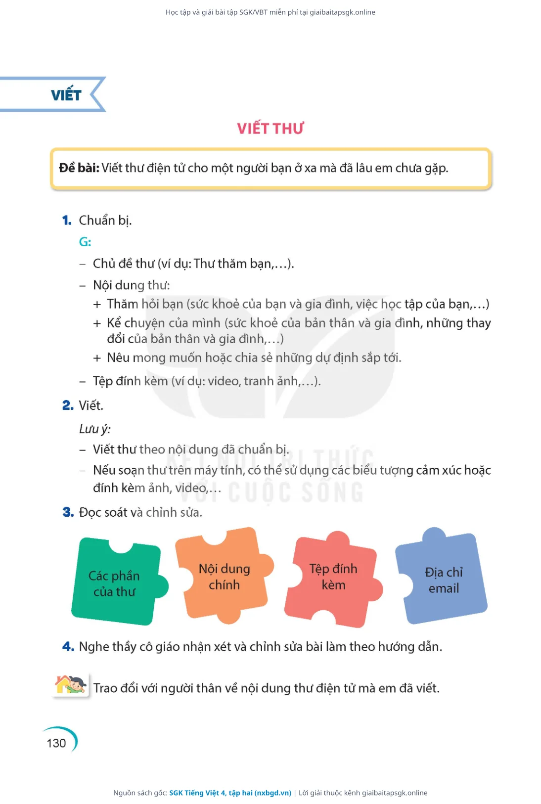 Trang 131 sách giáo khoa SGK Tiếng Việt 4, tập hai thu nhỏ