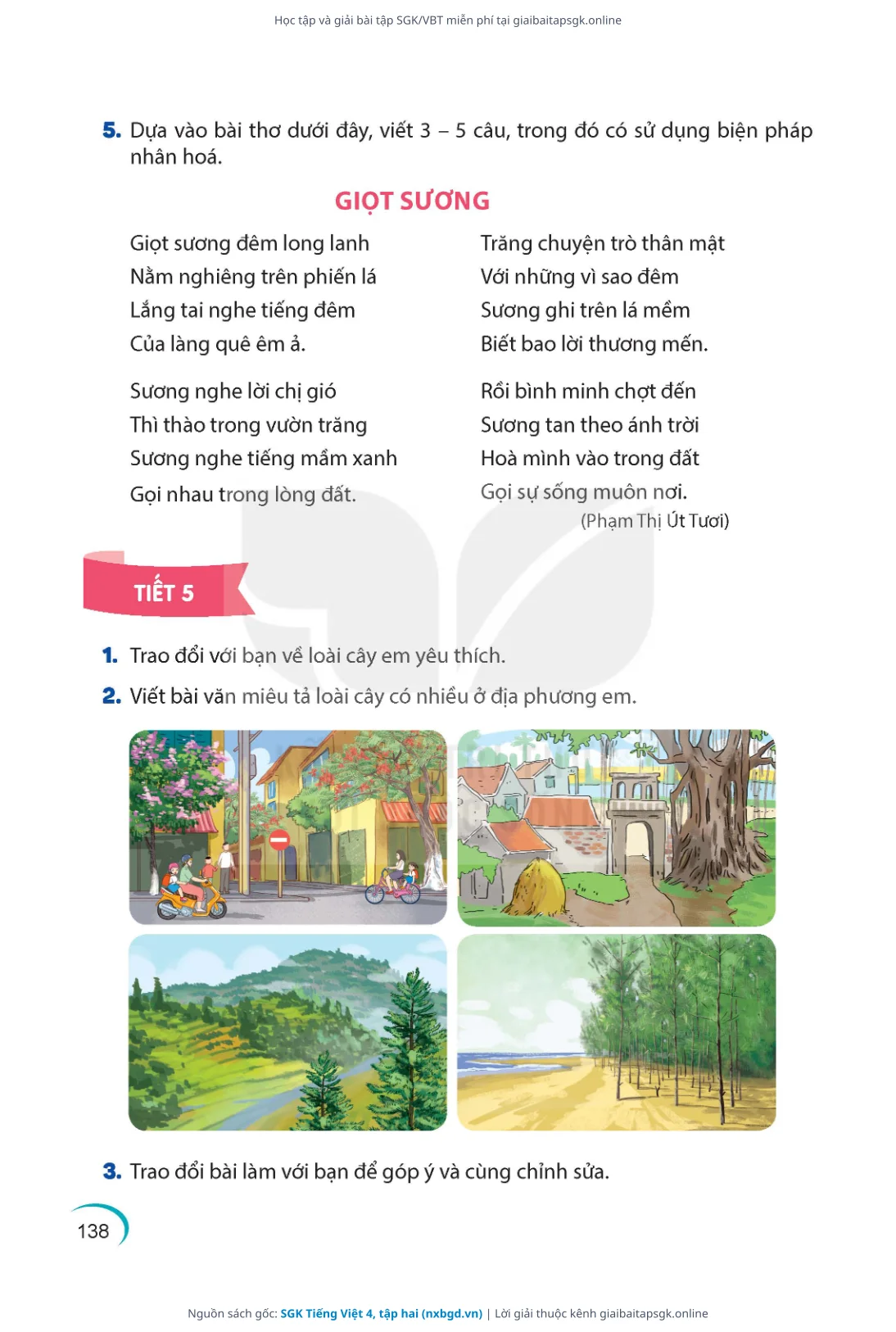 Trang 139 sách giáo khoa SGK Tiếng Việt 4, tập hai thu nhỏ