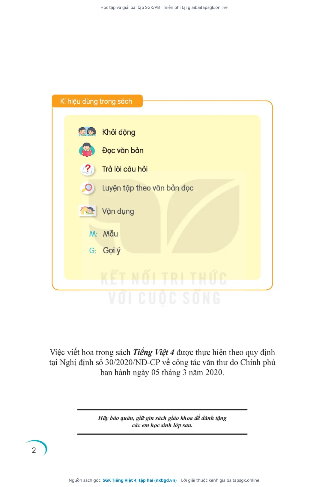 Trang 3 sách giáo khoa SGK Tiếng Việt 4, tập hai thu nhỏ