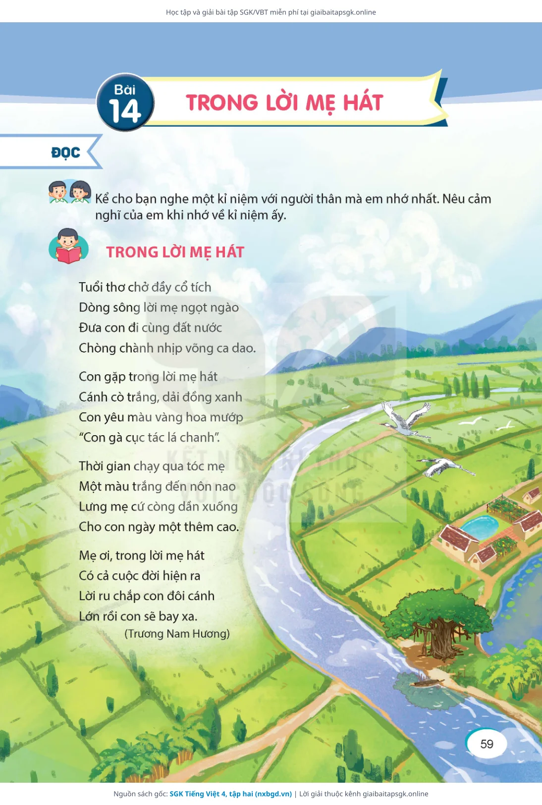 Trang 60 sách giáo khoa SGK Tiếng Việt 4, tập hai thu nhỏ