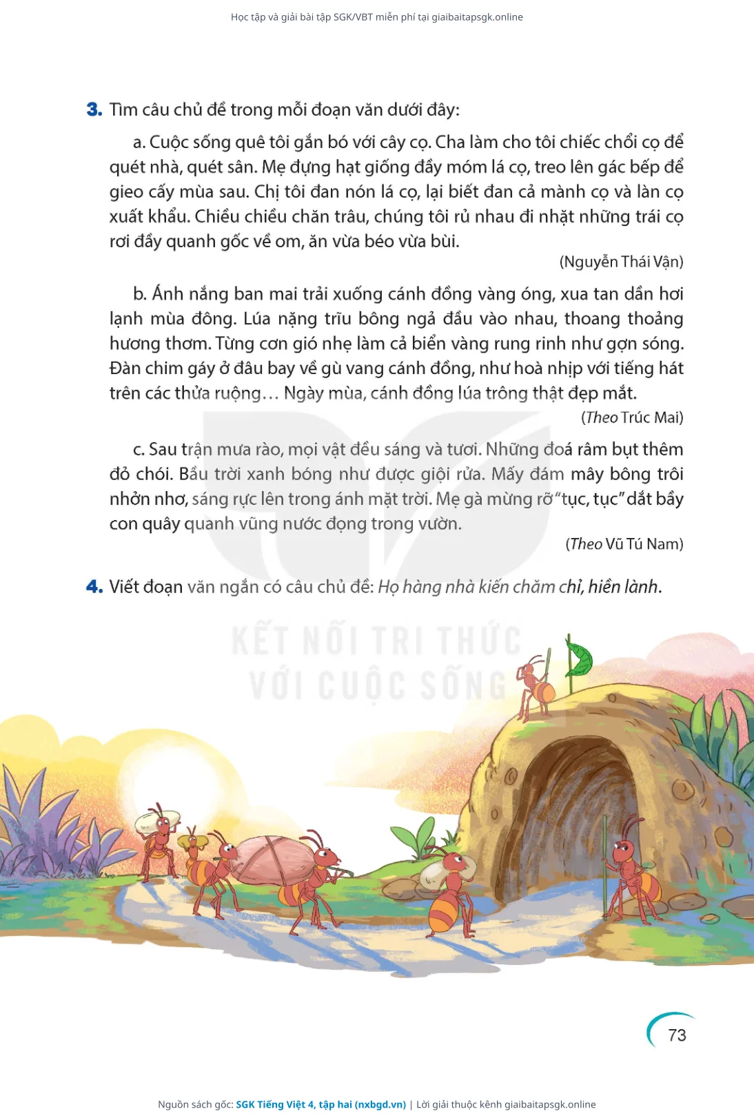Trang 74 sách giáo khoa SGK Tiếng Việt 4, tập hai thu nhỏ