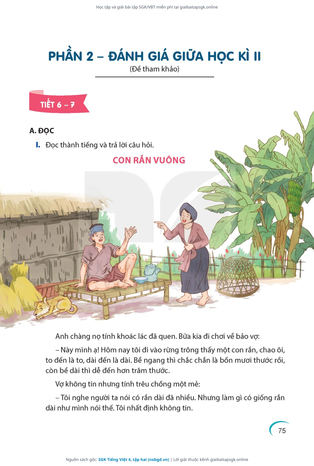 Trang 76 sách giáo khoa SGK Tiếng Việt 4, tập hai thu nhỏ