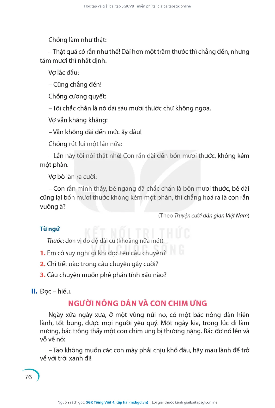 Trang 77 sách giáo khoa SGK Tiếng Việt 4, tập hai thu nhỏ