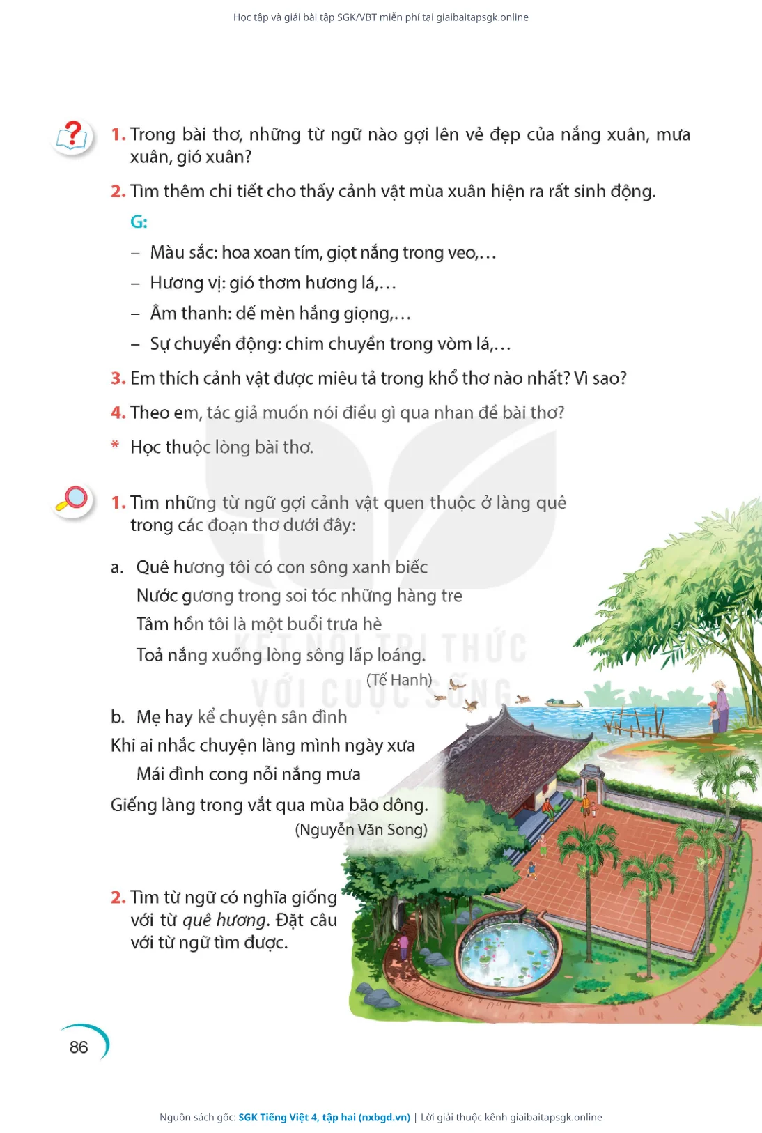 Trang 87 sách giáo khoa SGK Tiếng Việt 4, tập hai thu nhỏ