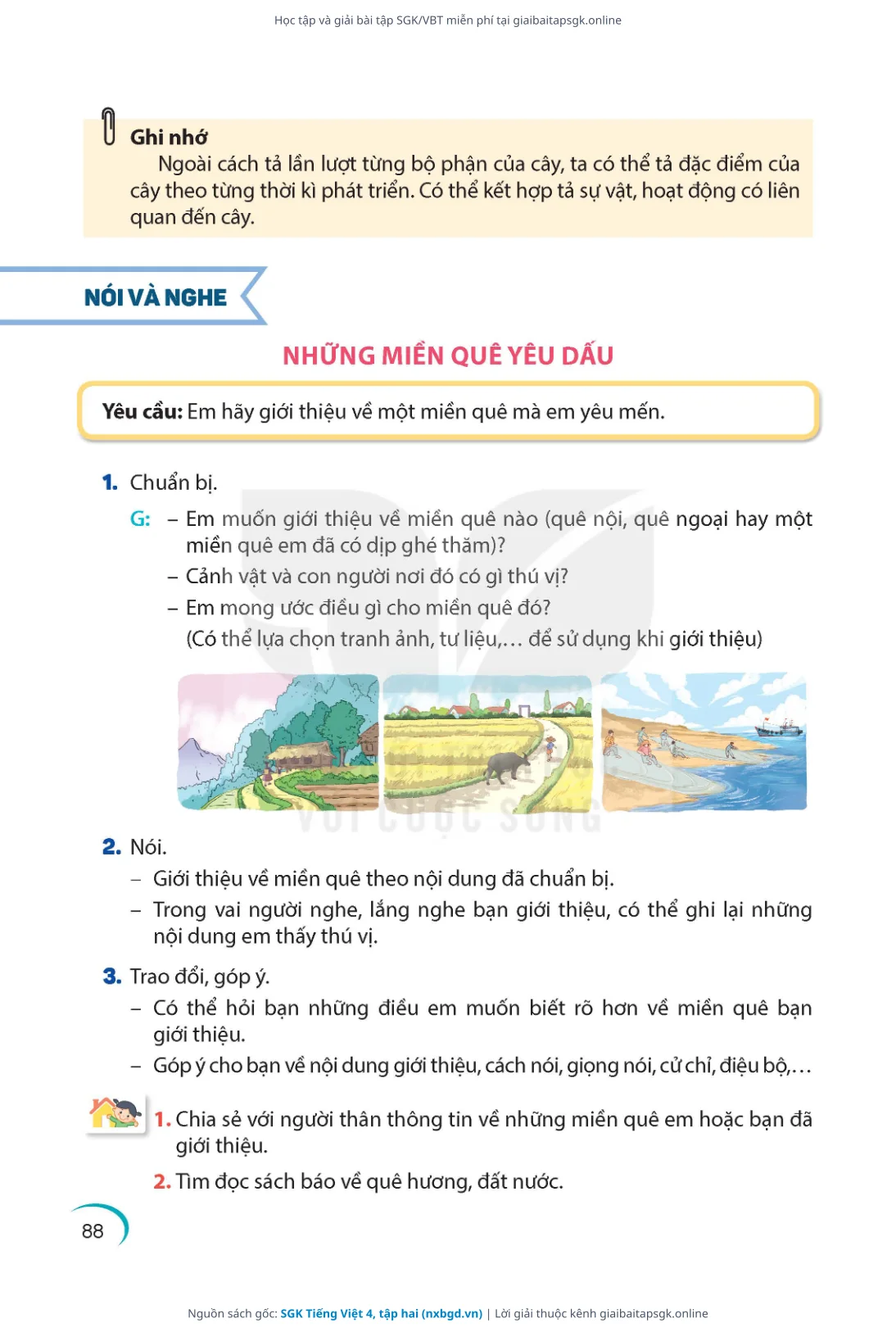 Trang 89 sách giáo khoa SGK Tiếng Việt 4, tập hai thu nhỏ