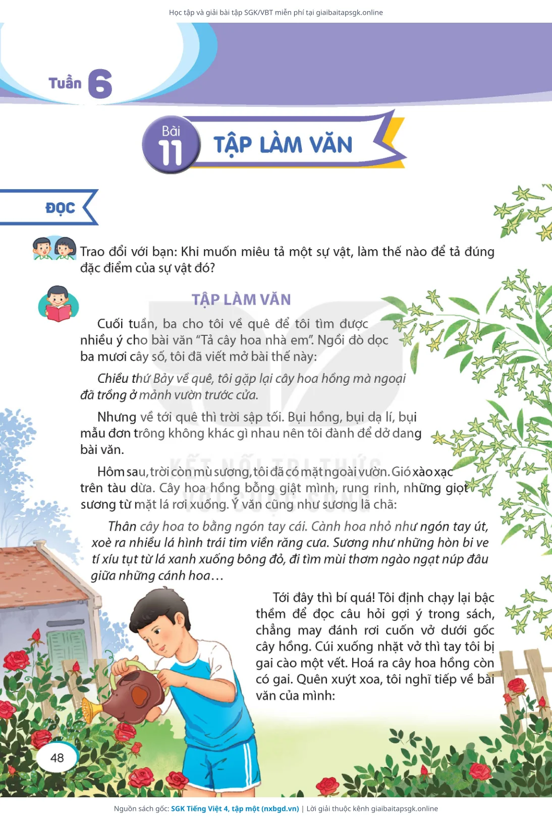 Trang 48 sách giáo khoa SGK Tiếng Việt 4, tập một bản chuẩn