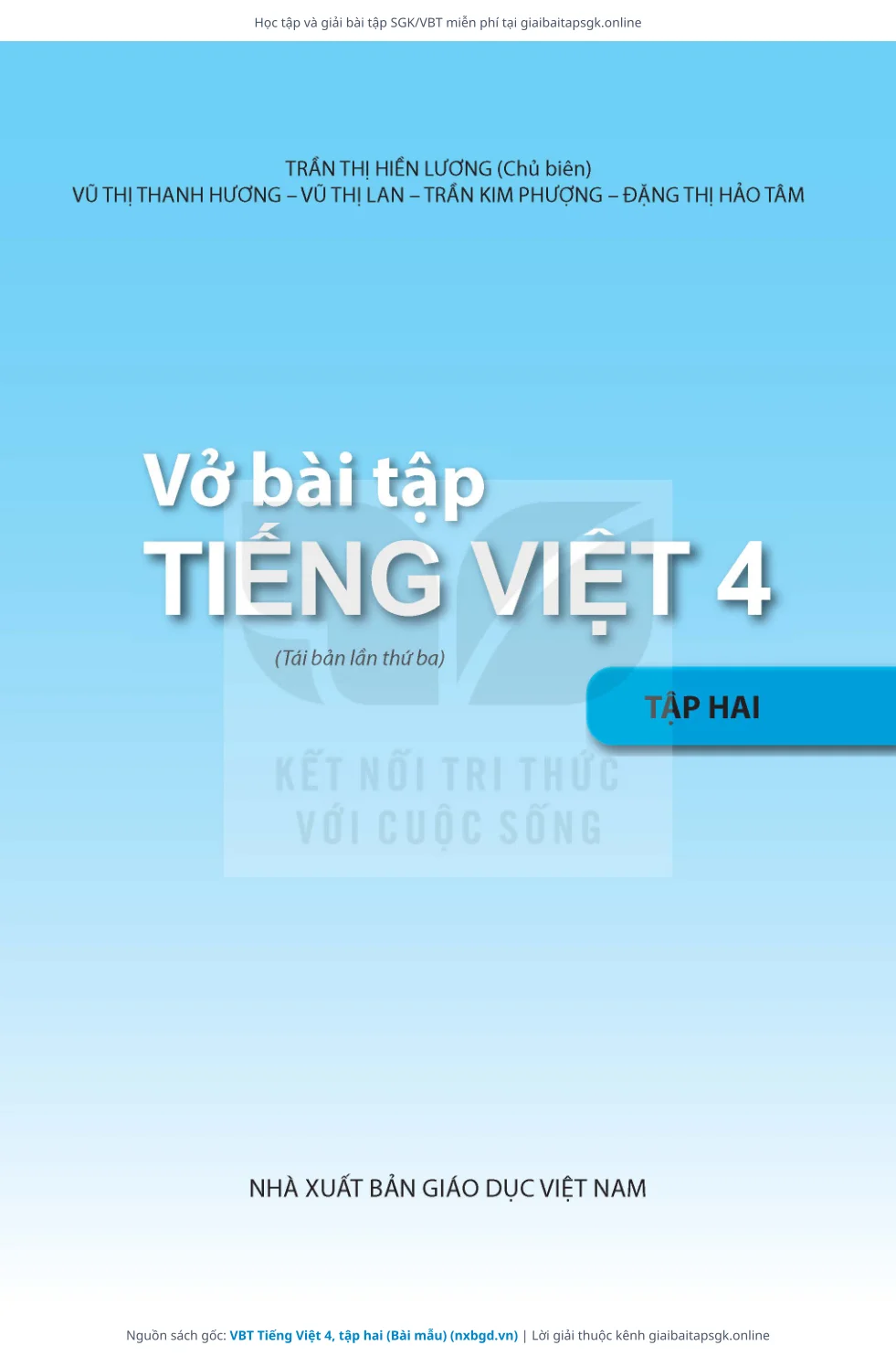 Trang 2 sách giáo khoa VBT Tiếng Việt 4, tập hai (Bài mẫu) thu nhỏ