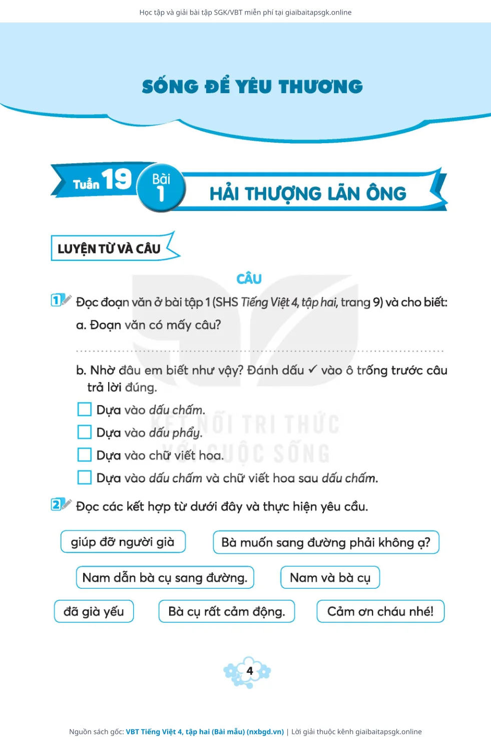 Trang 5 sách giáo khoa VBT Tiếng Việt 4, tập hai (Bài mẫu) thu nhỏ
