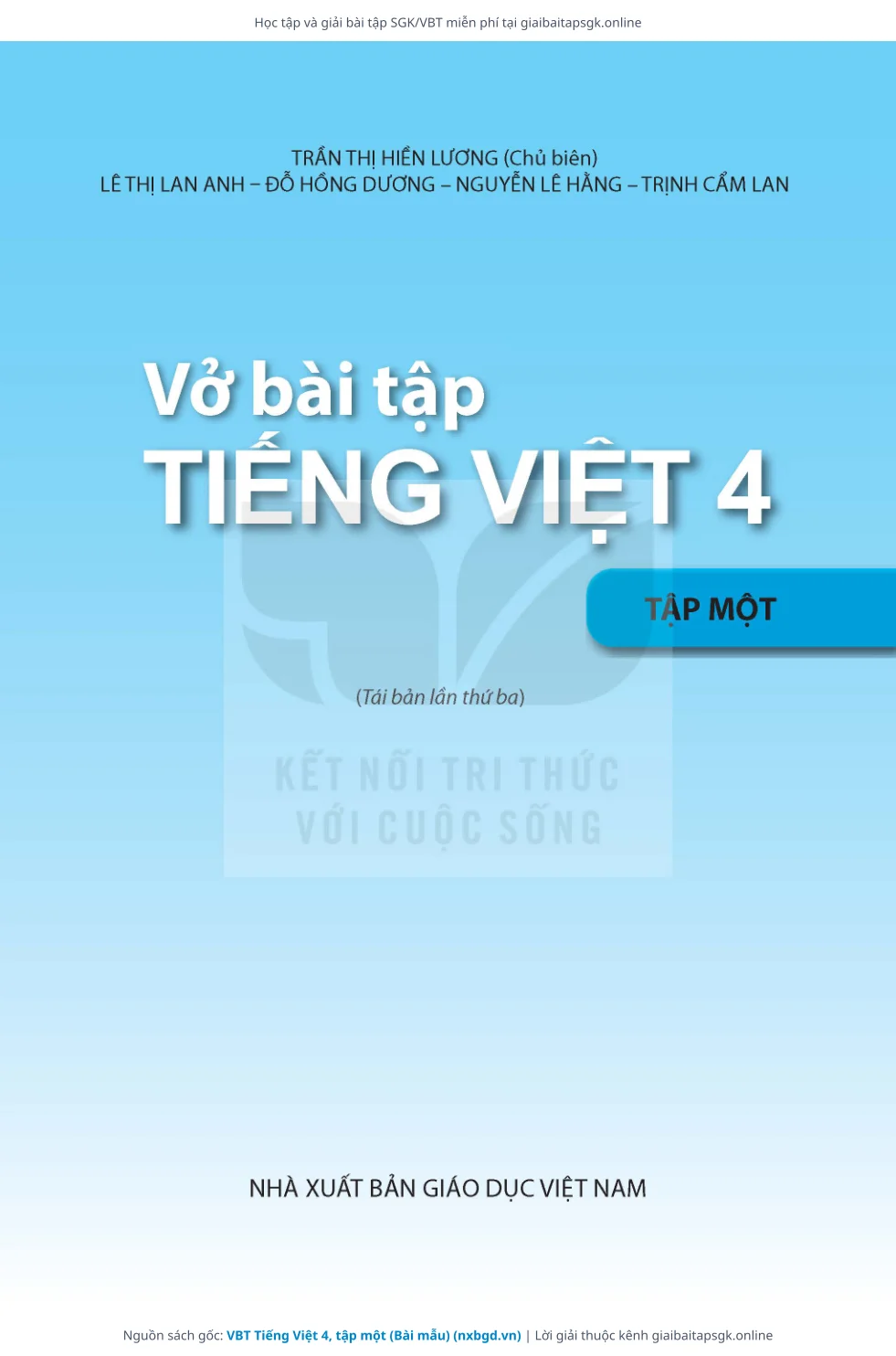 Trang 2 sách giáo khoa VBT Tiếng Việt 4, tập một (Bài mẫu) thu nhỏ