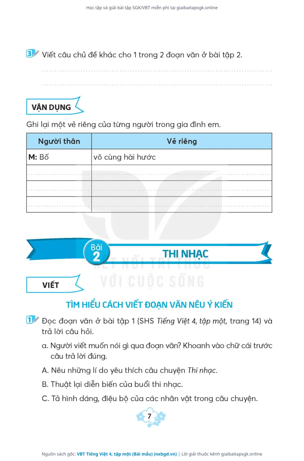 Trang 8 sách giáo khoa VBT Tiếng Việt 4, tập một (Bài mẫu) thu nhỏ