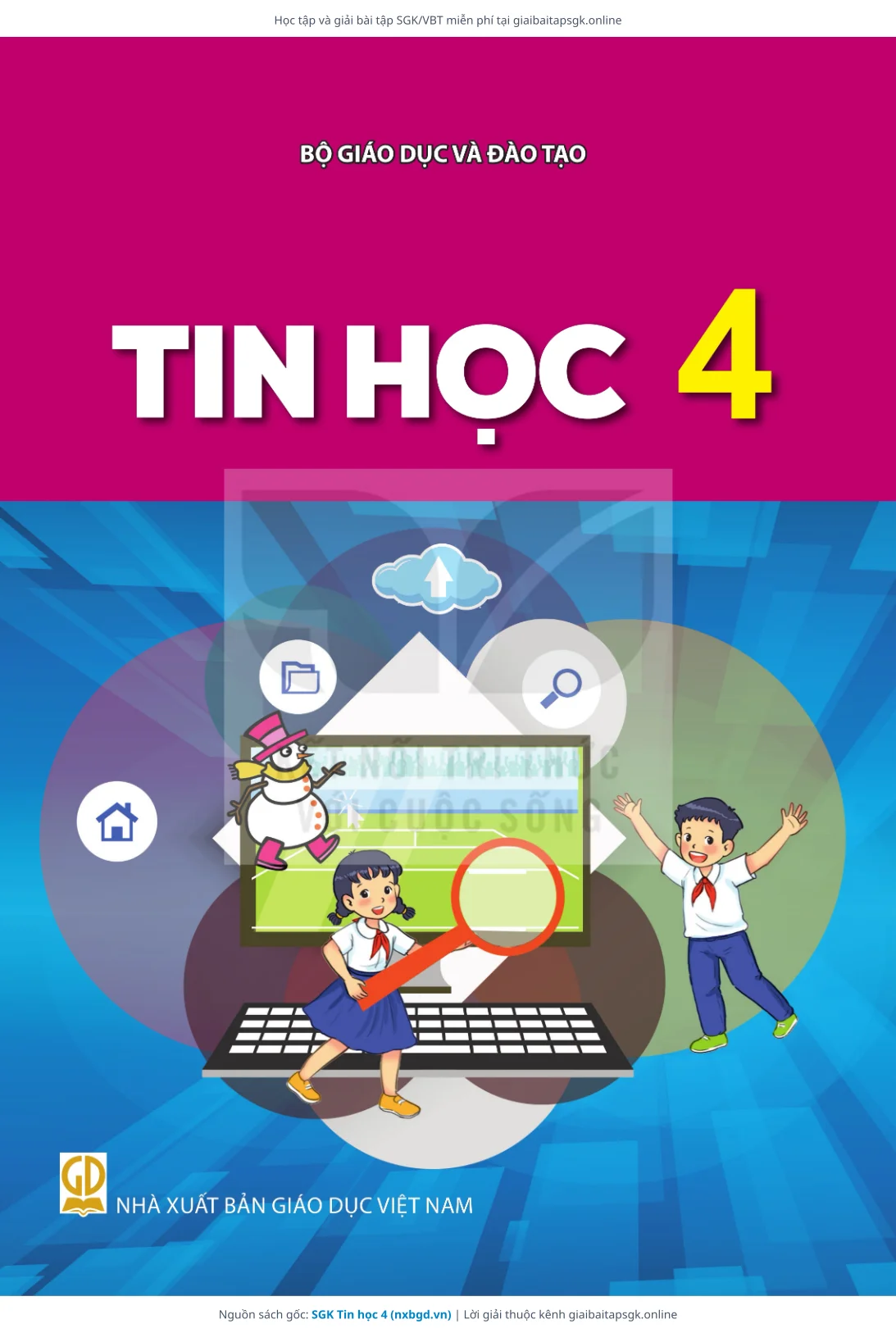 Trang 1 sách giáo khoa SGK Tin học 4 bản chuẩn