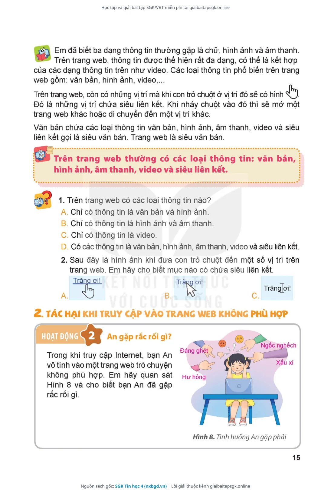 Trang 16 sách giáo khoa SGK Tin học 4 thu nhỏ