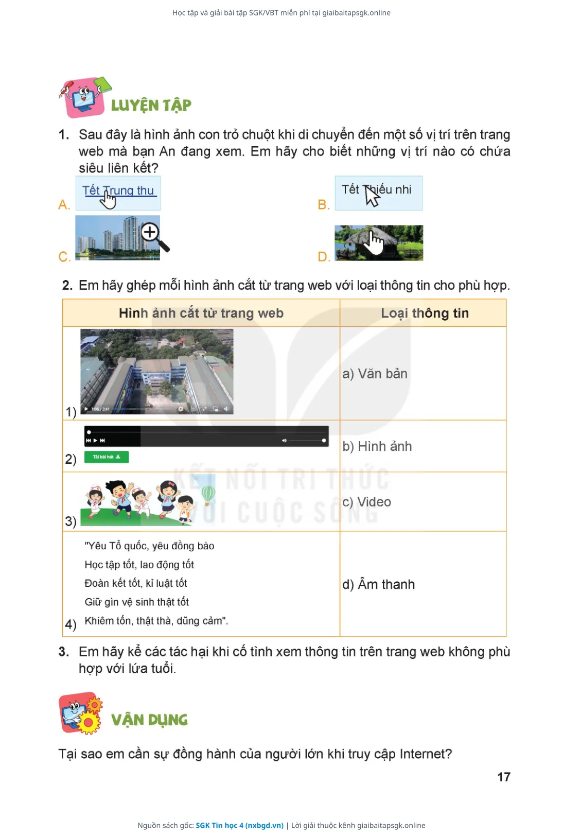 Trang 18 sách giáo khoa SGK Tin học 4 thu nhỏ