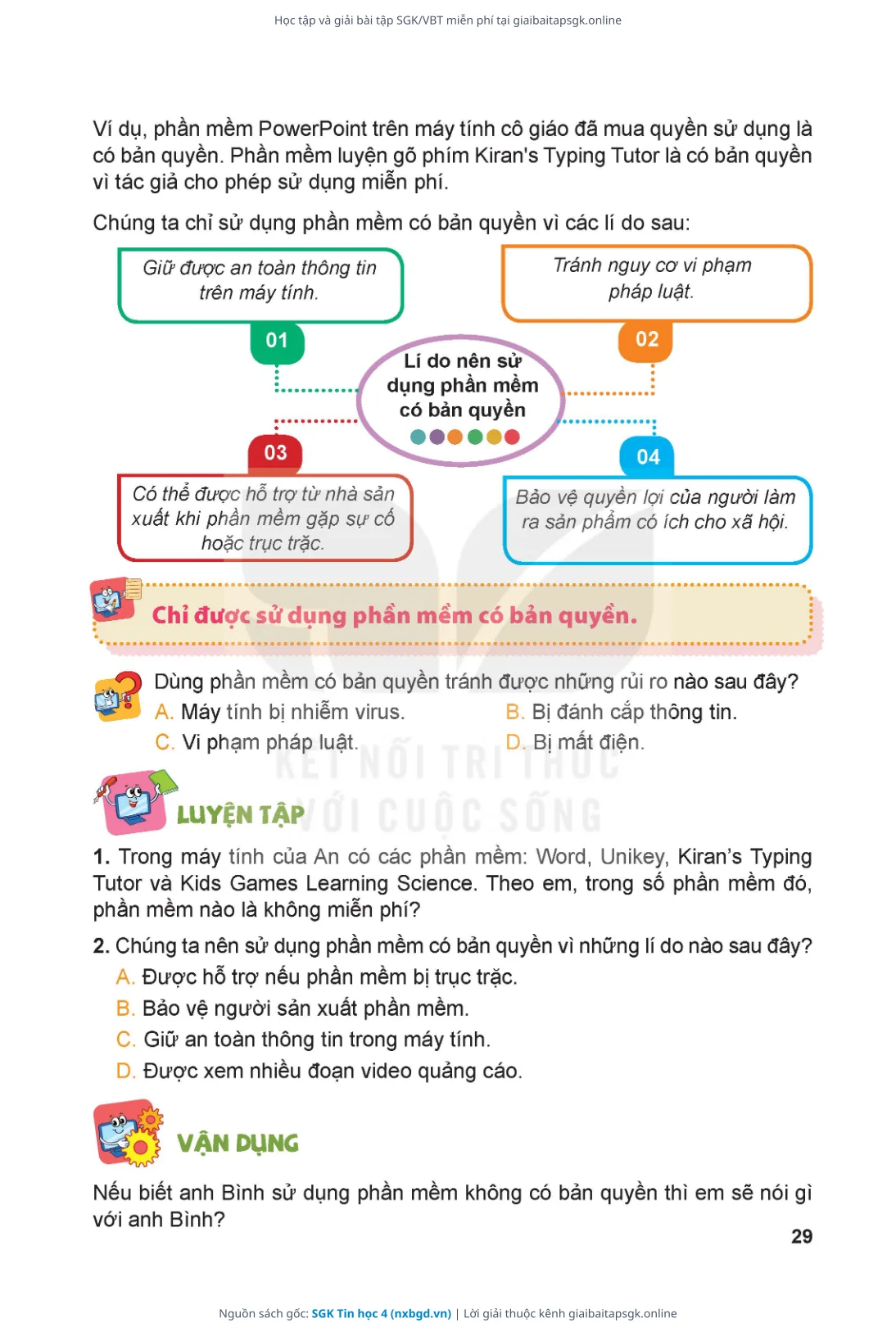 Trang 30 sách giáo khoa SGK Tin học 4 thu nhỏ