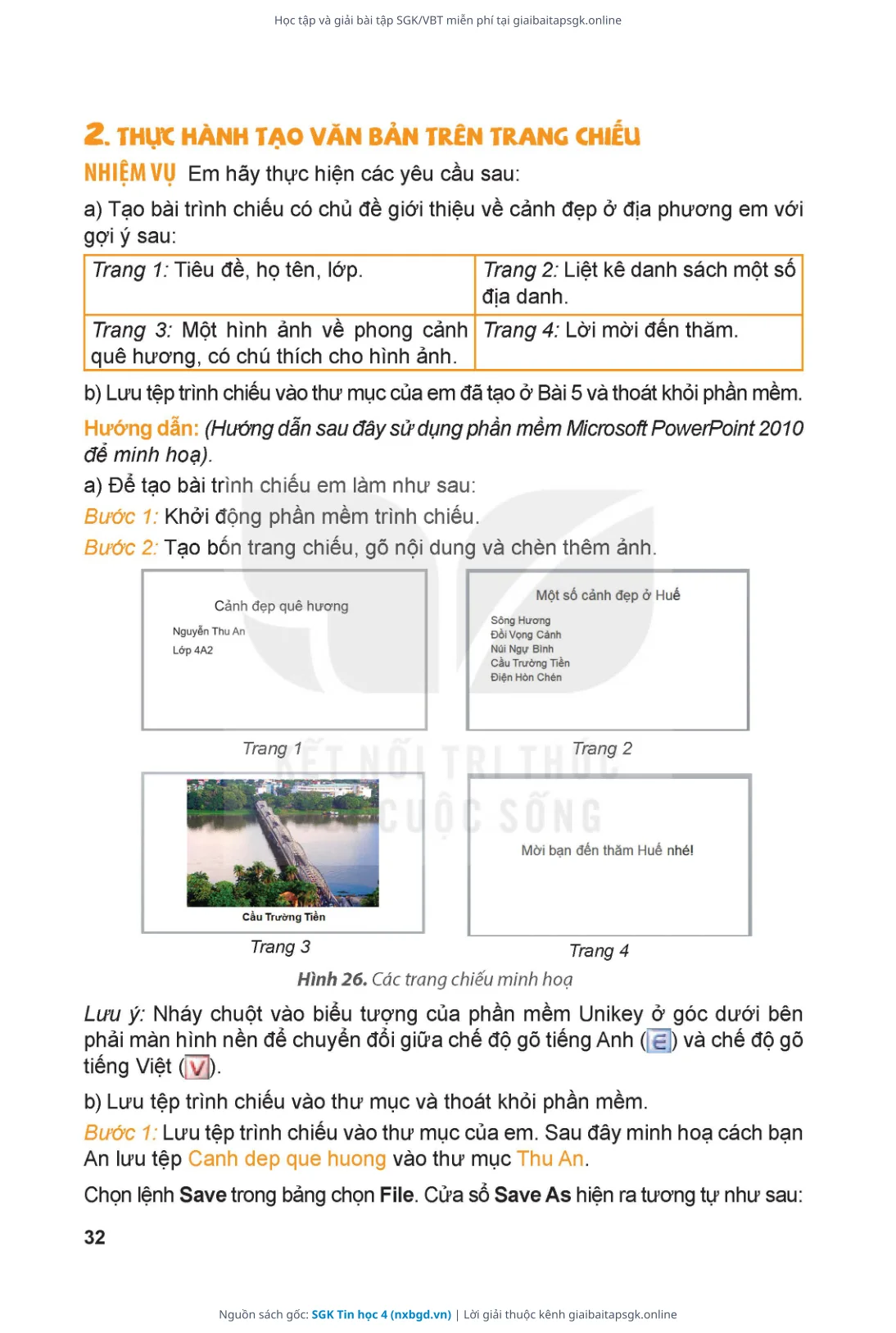 Trang 33 sách giáo khoa SGK Tin học 4 thu nhỏ