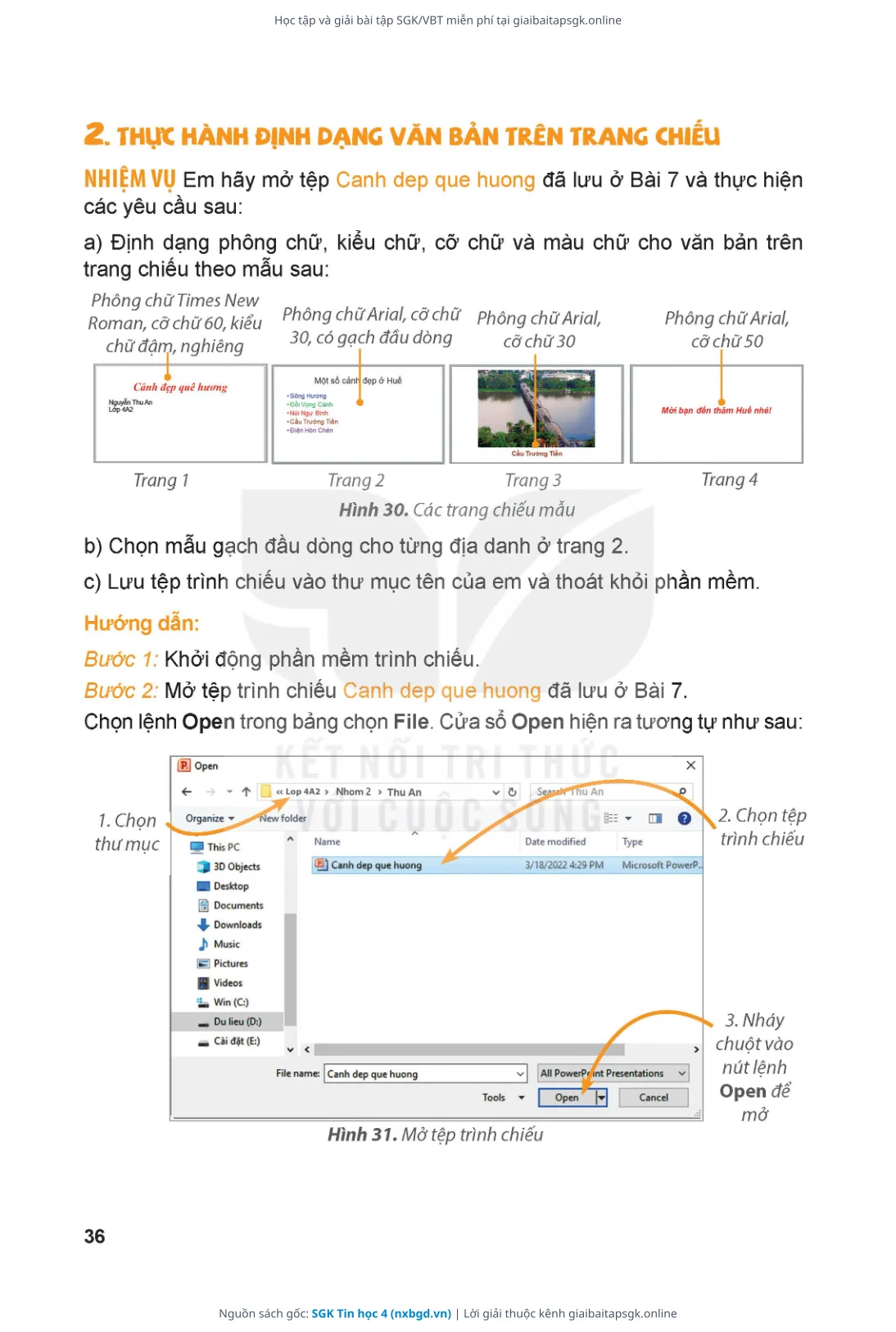Trang 37 sách giáo khoa SGK Tin học 4 thu nhỏ