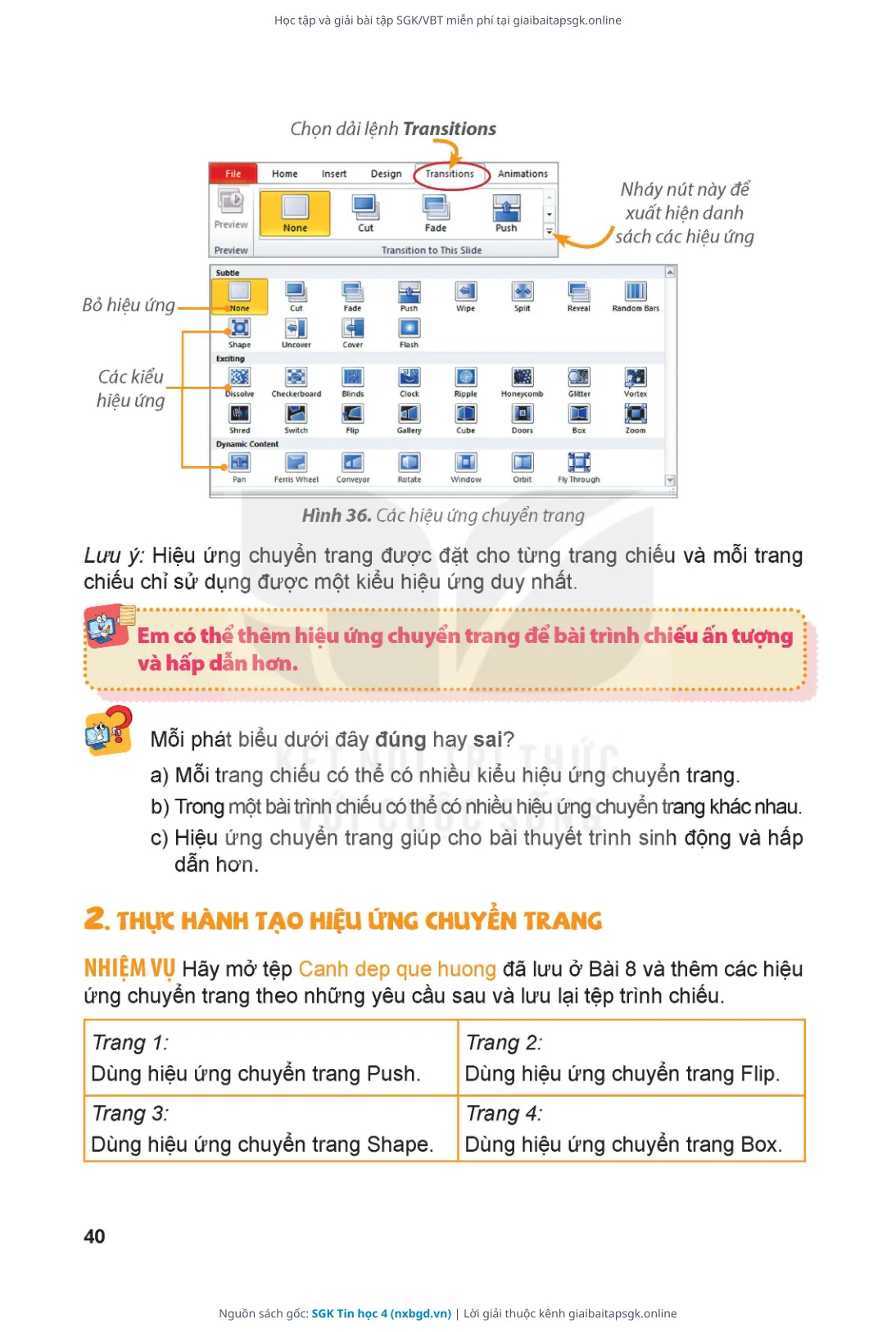 Trang 41 sách giáo khoa SGK Tin học 4 thu nhỏ
