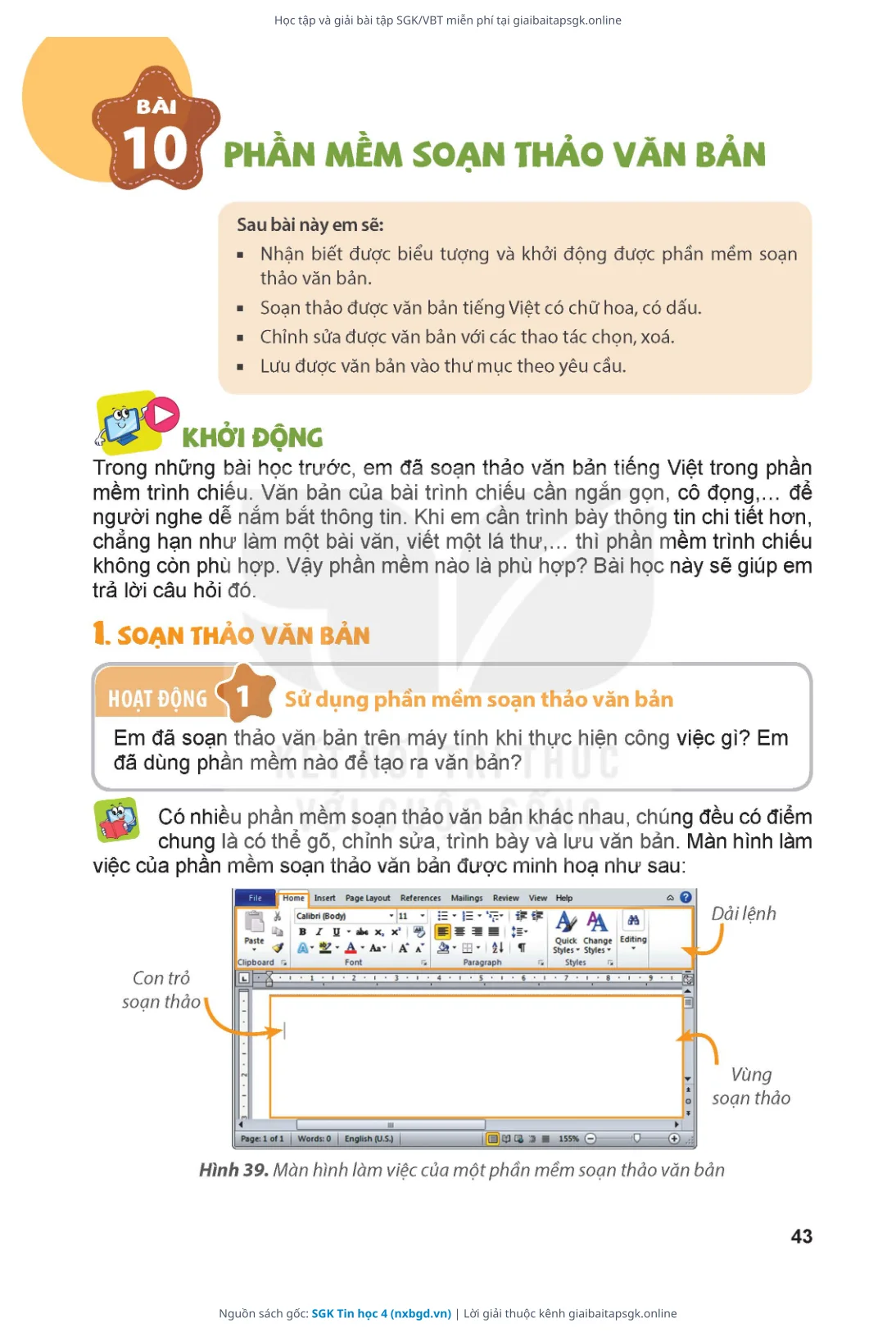Trang 44 sách giáo khoa SGK Tin học 4 thu nhỏ