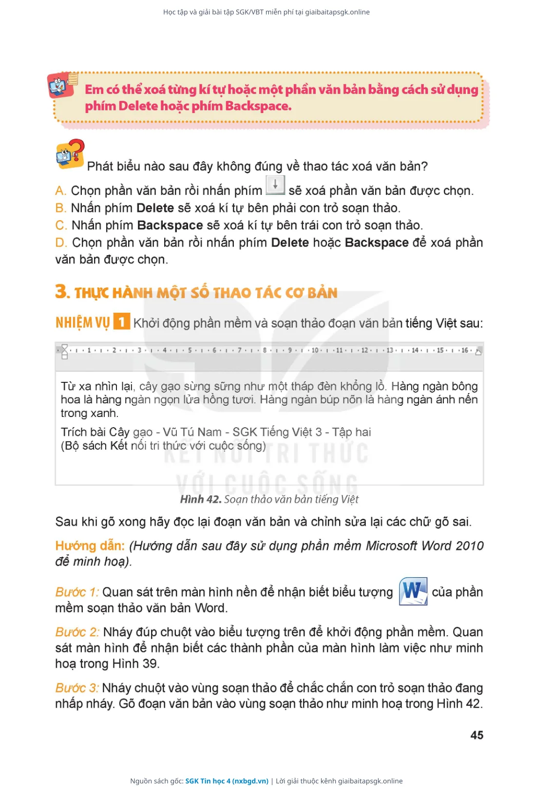 Trang 46 sách giáo khoa SGK Tin học 4 thu nhỏ
