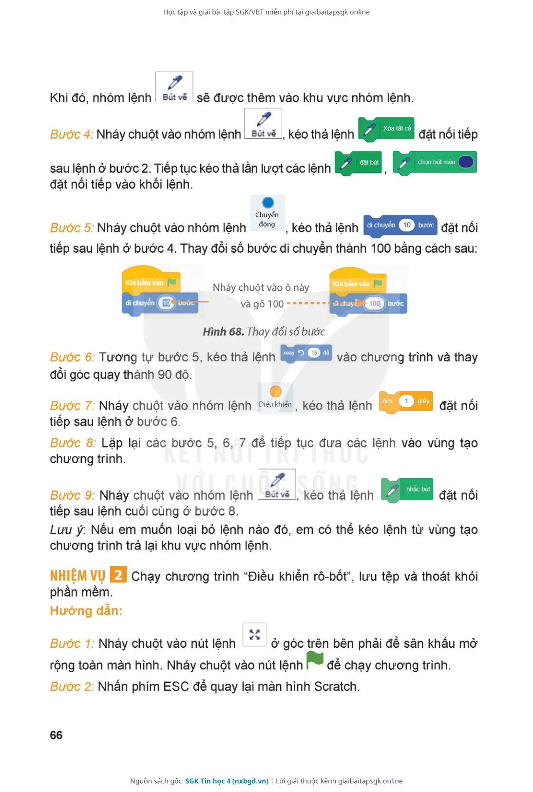 Trang 67 sách giáo khoa SGK Tin học 4 thu nhỏ