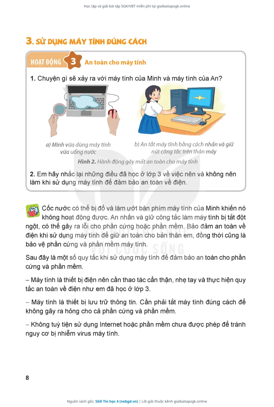 Trang 9 sách giáo khoa SGK Tin học 4 thu nhỏ
