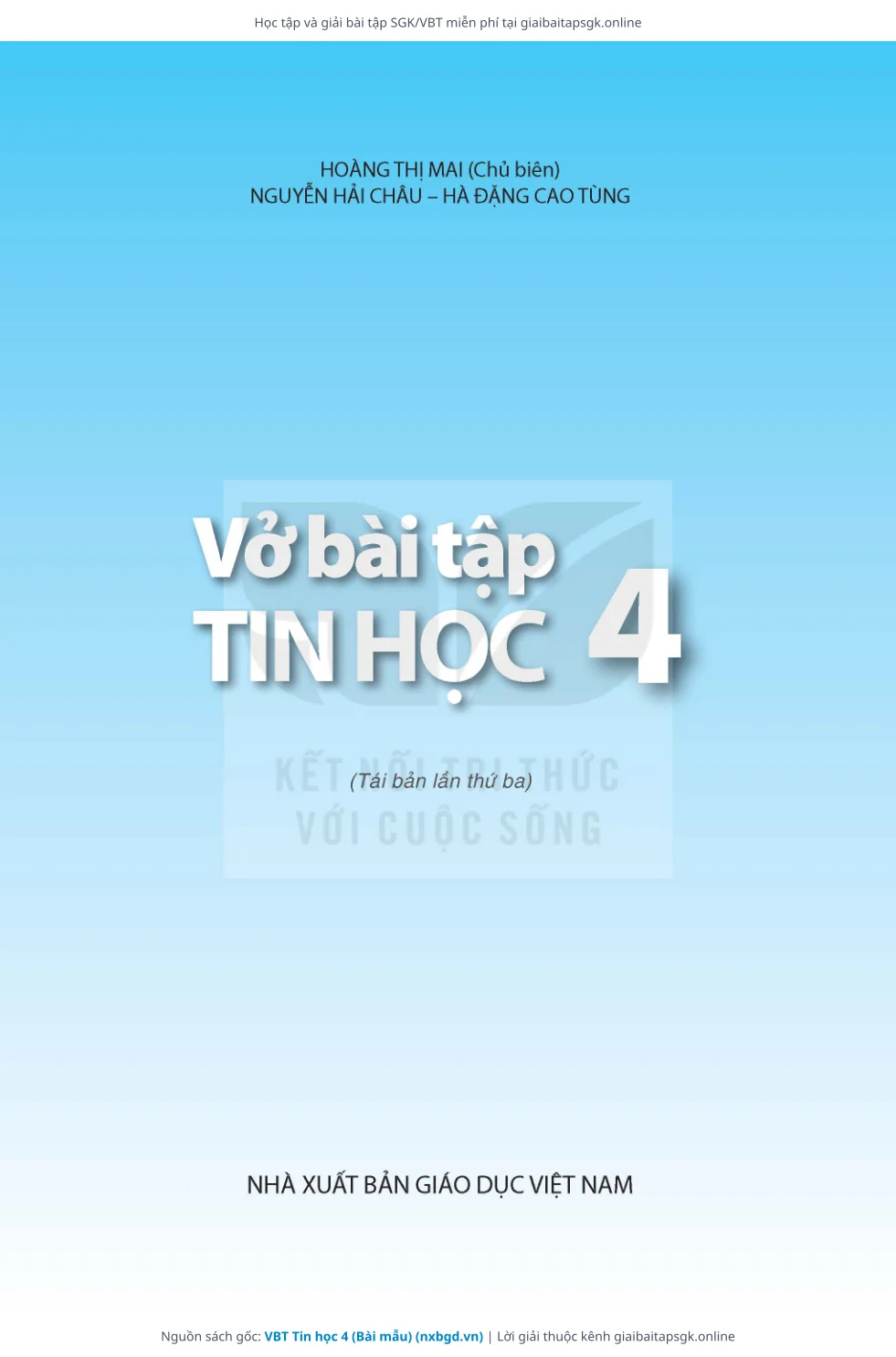 Trang 2 sách giáo khoa VBT Tin học 4 (Bài mẫu) thu nhỏ