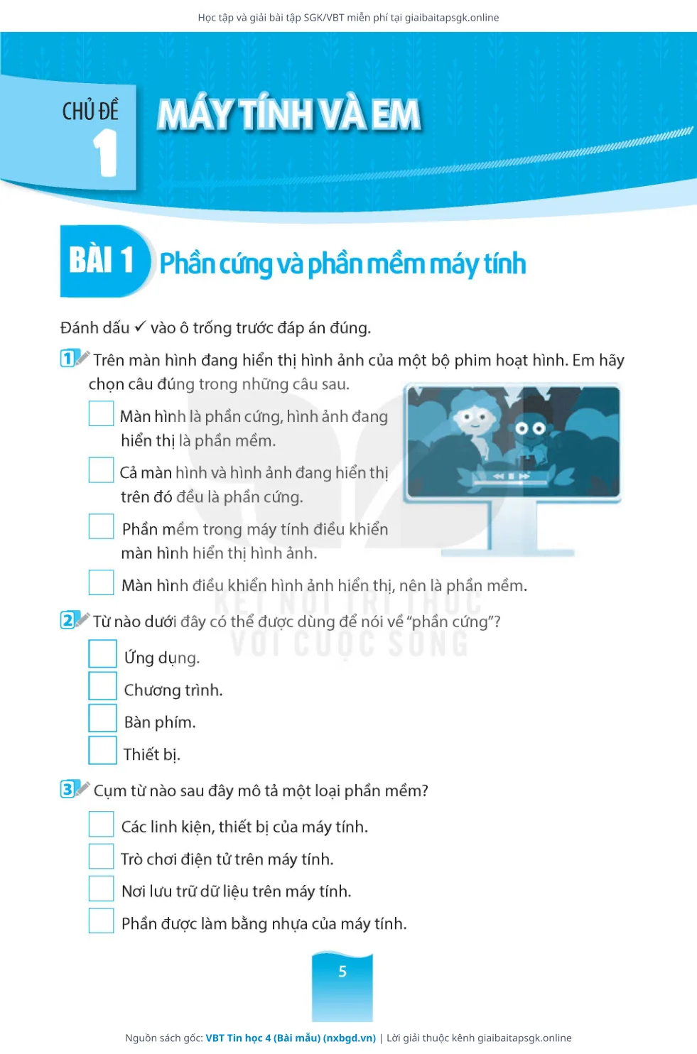 Trang 6 sách giáo khoa VBT Tin học 4 (Bài mẫu) thu nhỏ