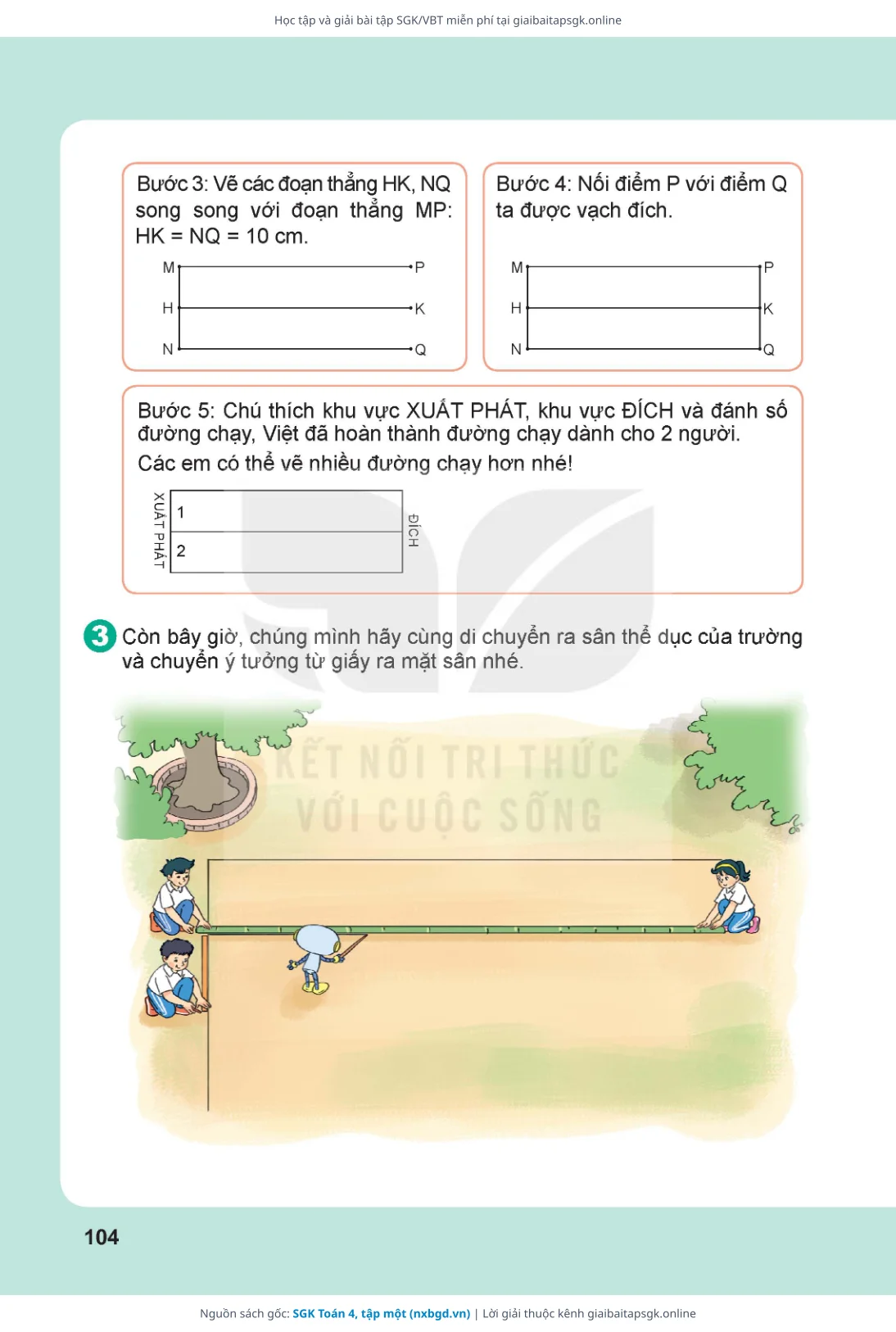 Trang 105 sách giáo khoa SGK Toán 4, tập một thu nhỏ