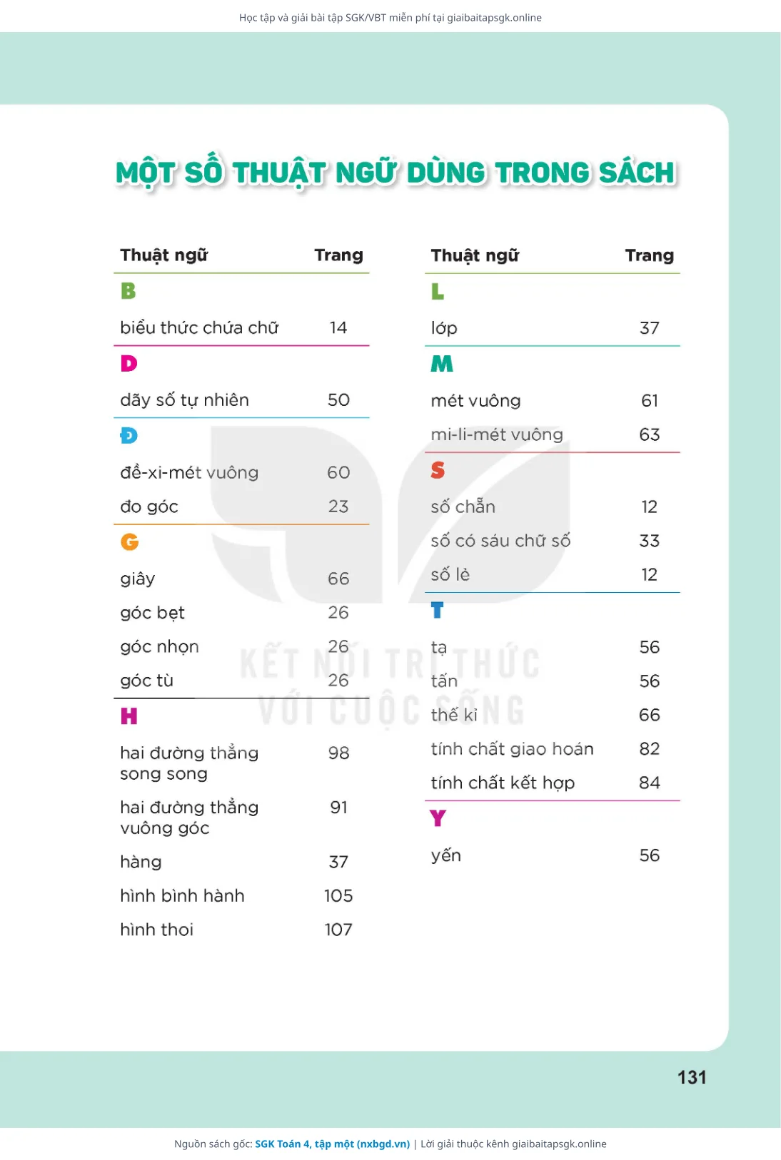 Trang 132 sách giáo khoa SGK Toán 4, tập một thu nhỏ