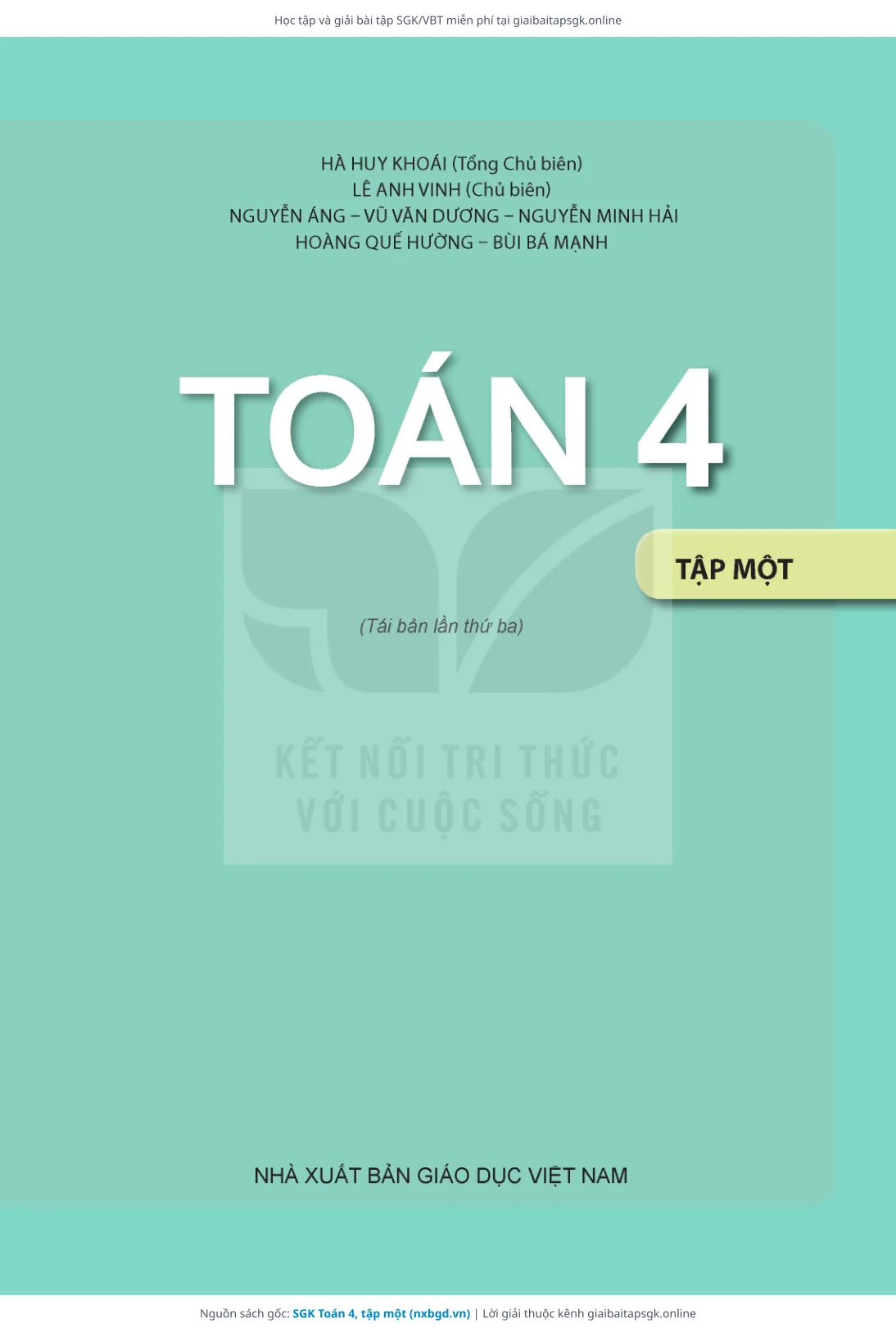 Trang 2 sách giáo khoa SGK Toán 4, tập một thu nhỏ